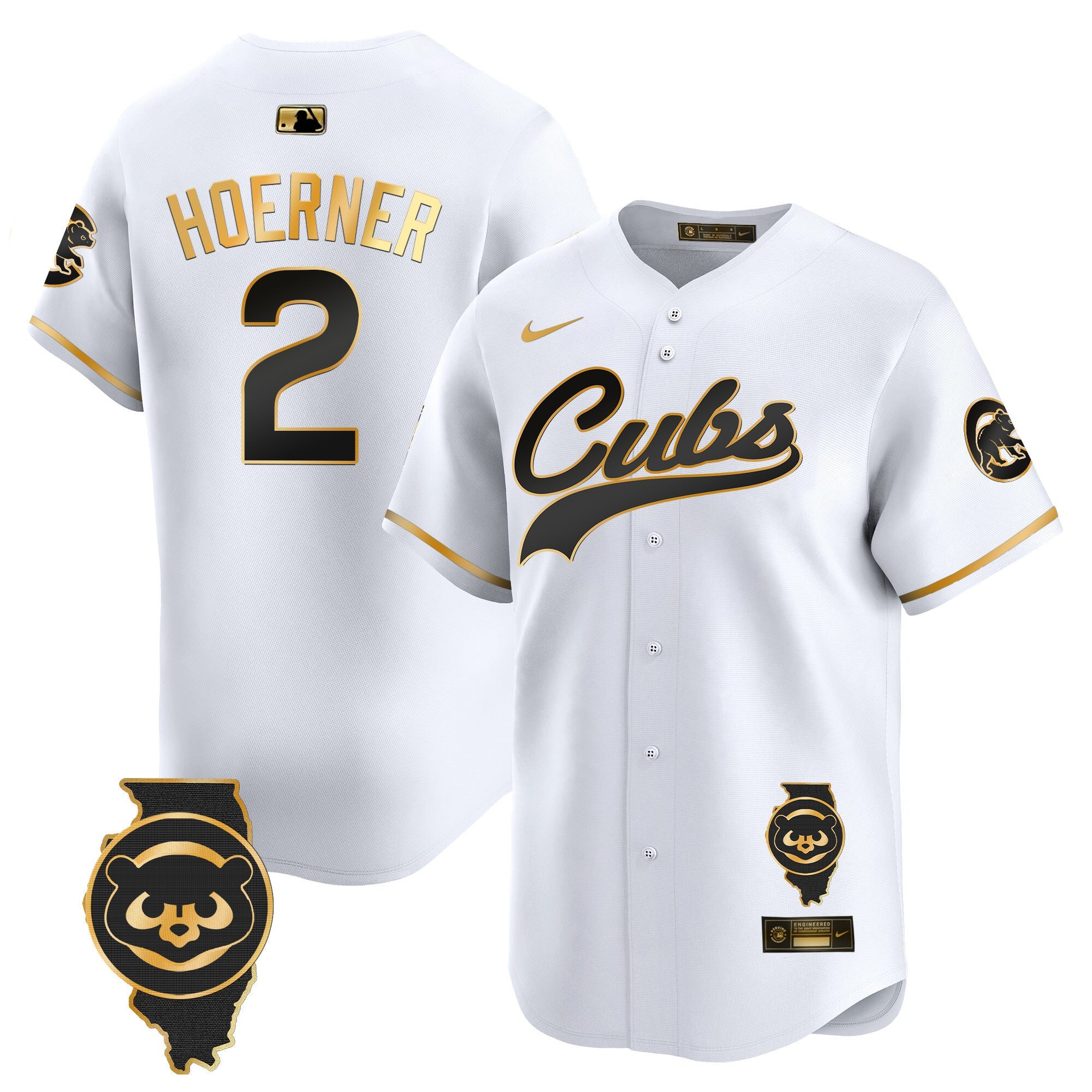 Men’s Chicago Illinois Patch Vapor Premier Limited Jersey