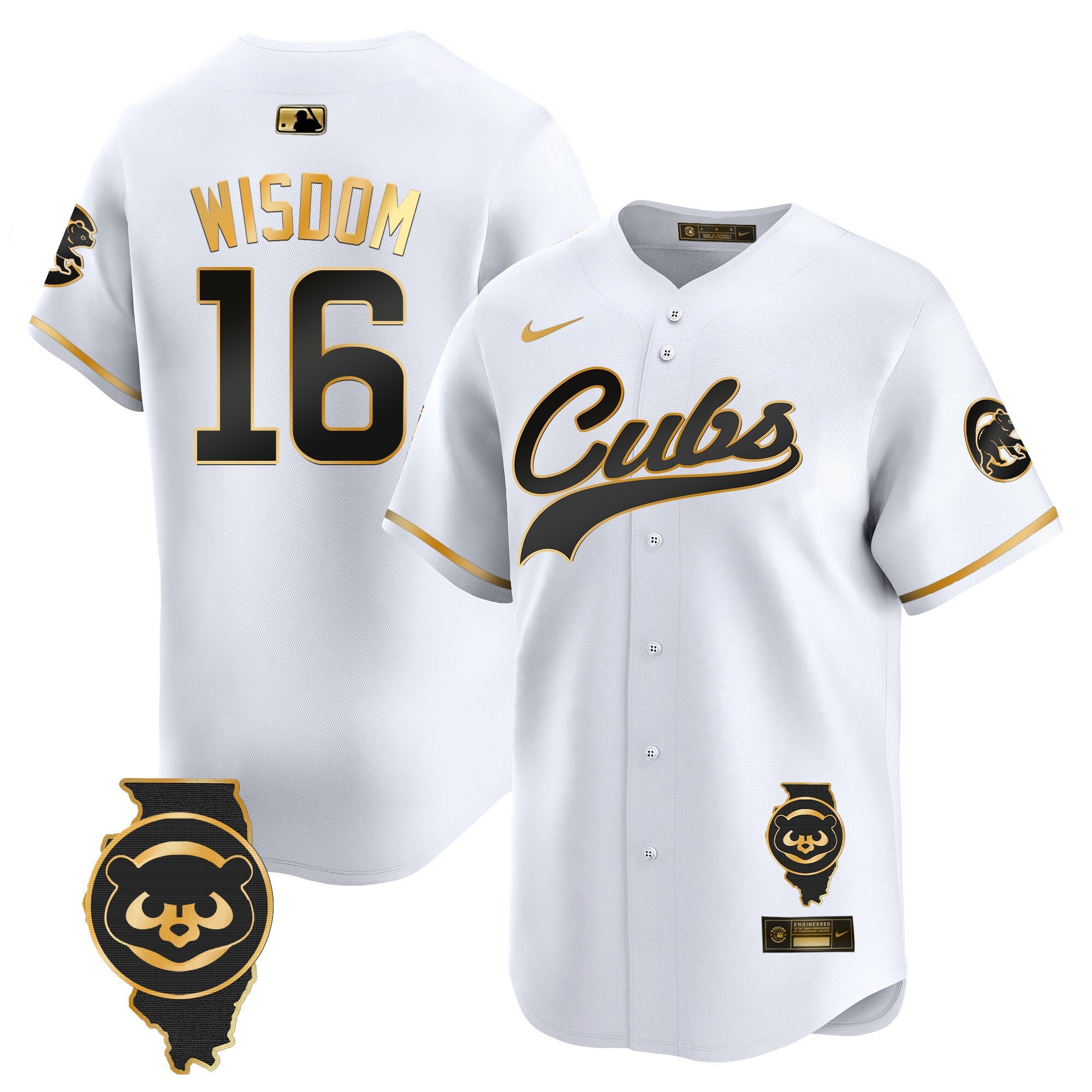 Men’s Chicago Illinois Patch Vapor Premier Limited Jersey
