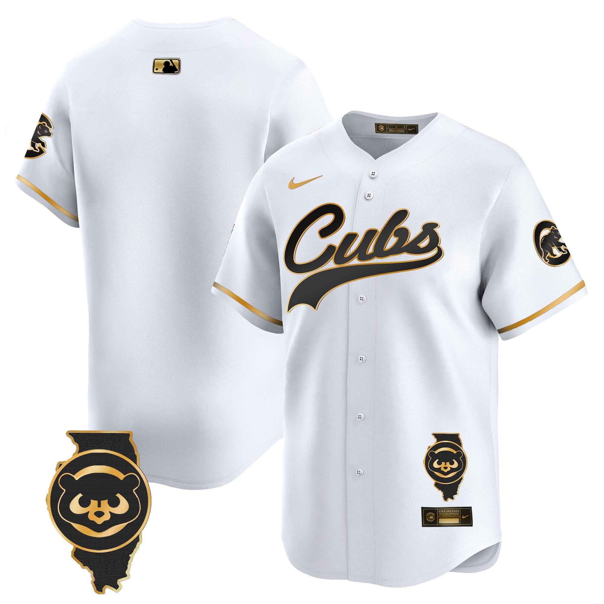 Men’s Chicago Illinois Patch Vapor Premier Limited Jersey
