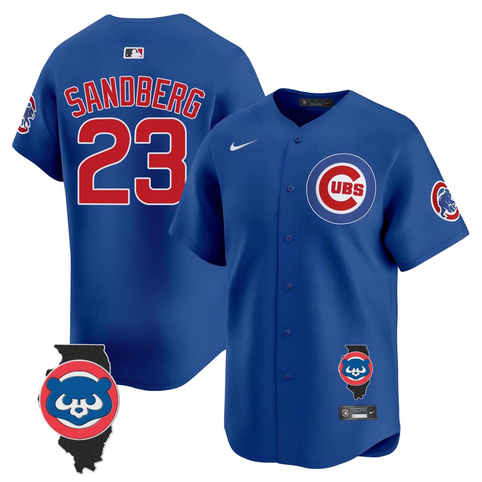 Men’s Chicago Illinois Patch Vapor Premier Limited Jersey
