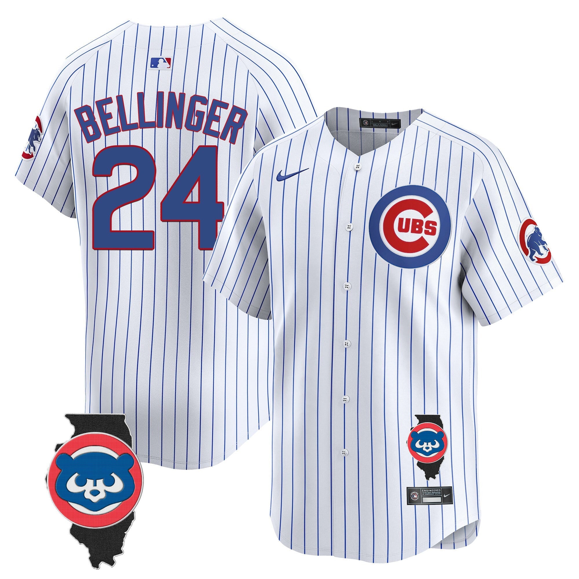 Men’s Chicago Illinois Patch Vapor Premier Limited Jersey