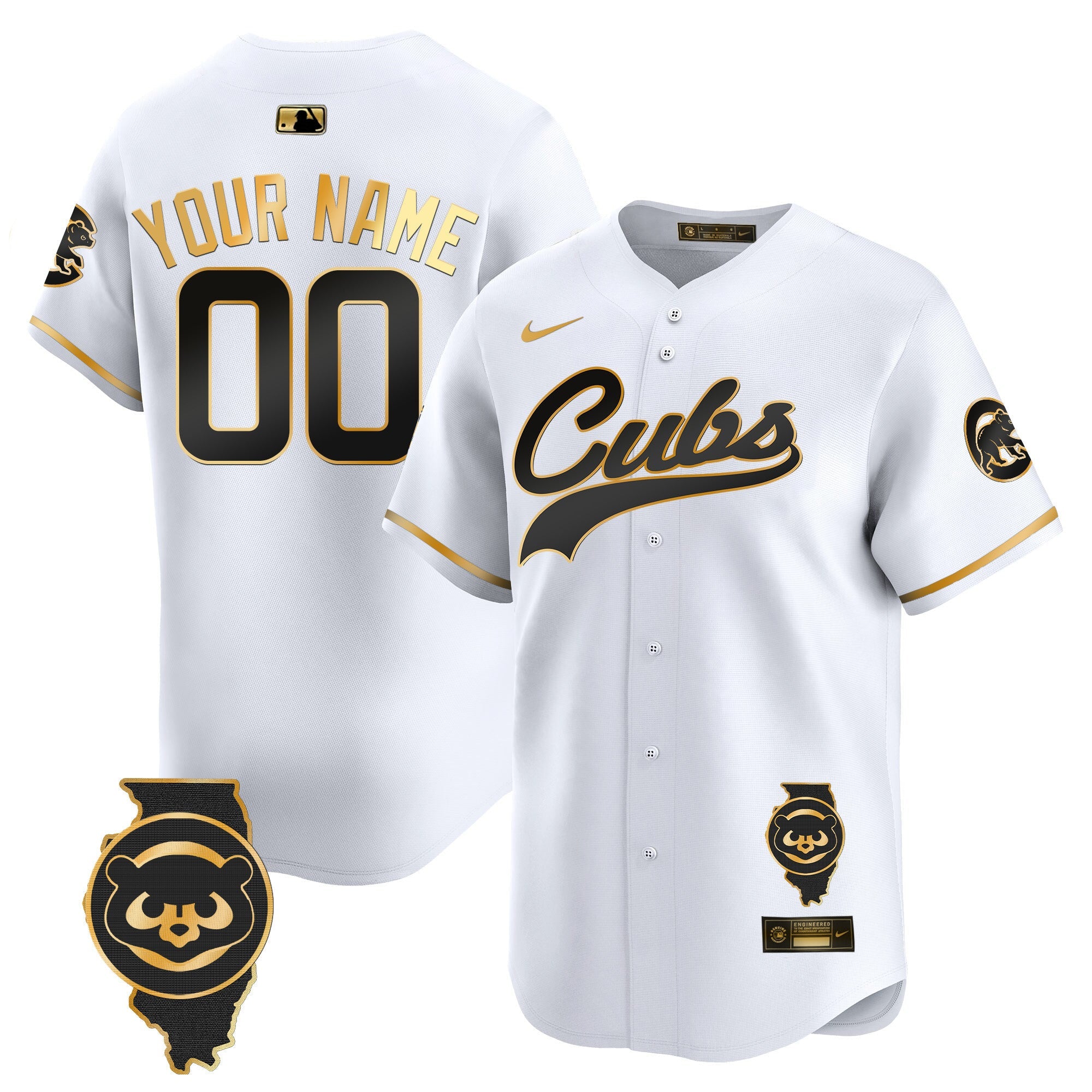 Chicago Illinois Patch Vapor Premier Limited Custom Jersey