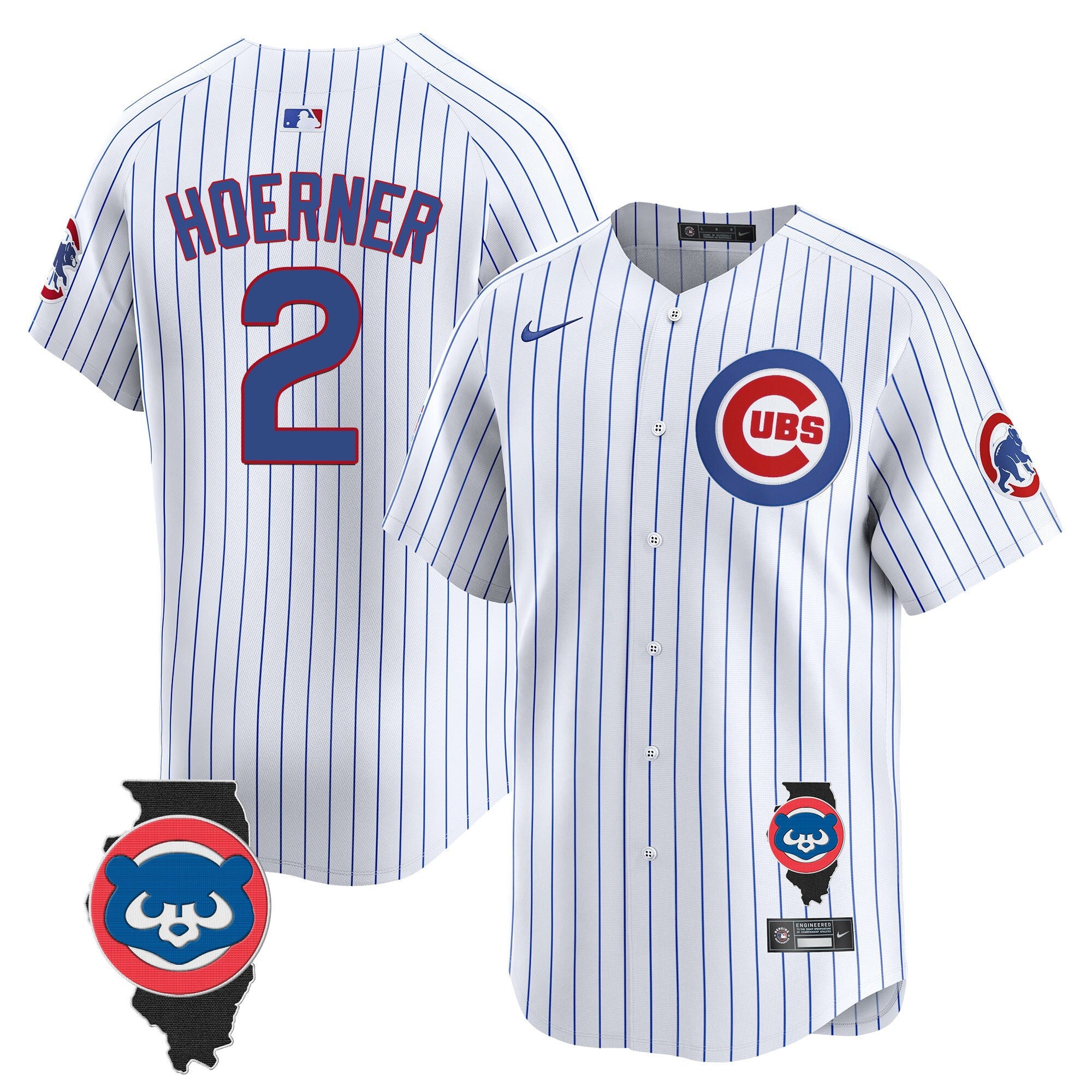 Men’s Chicago Illinois Patch Vapor Premier Limited Jersey V2