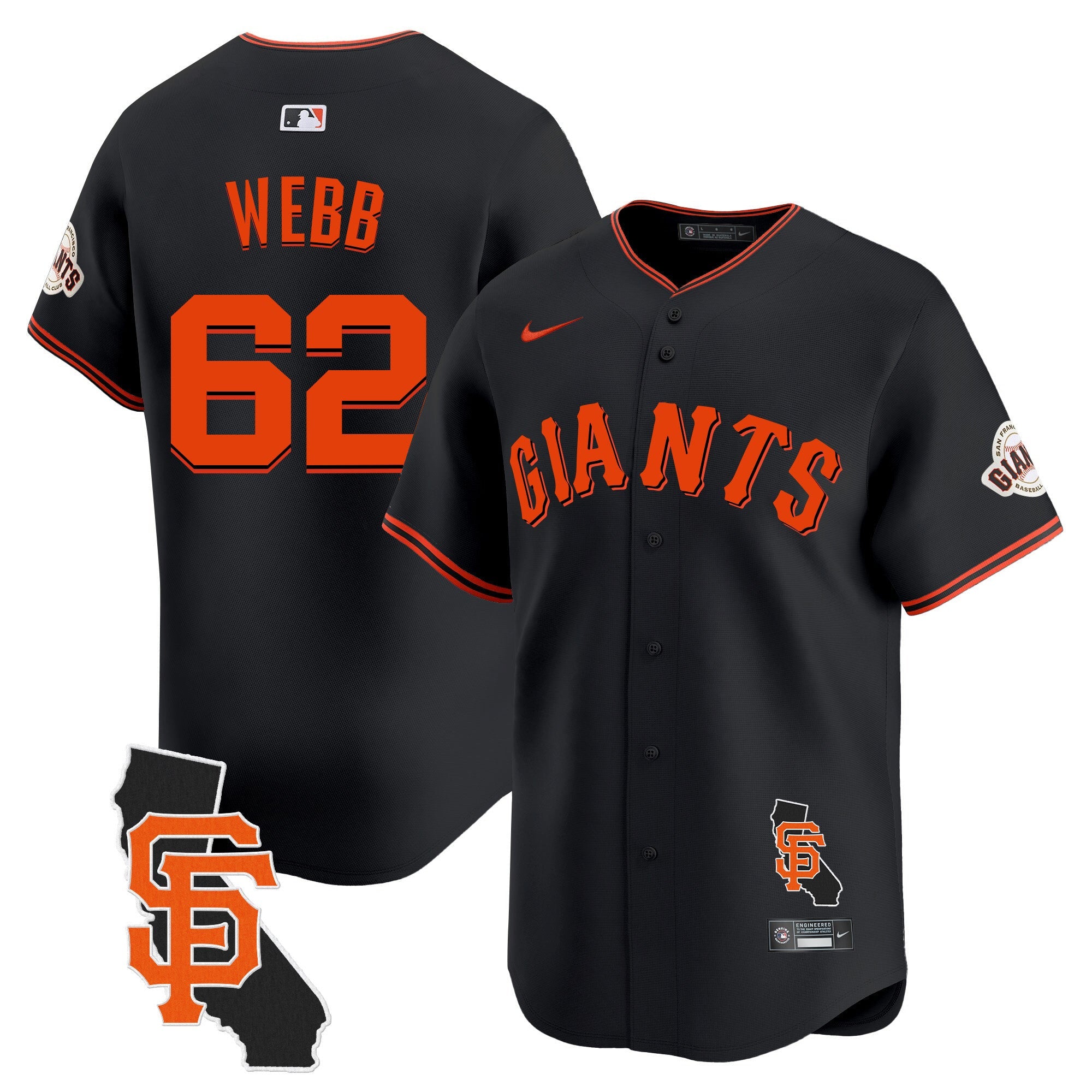 Men’s San Francisco California Patch Vapor Premier Limited Jersey