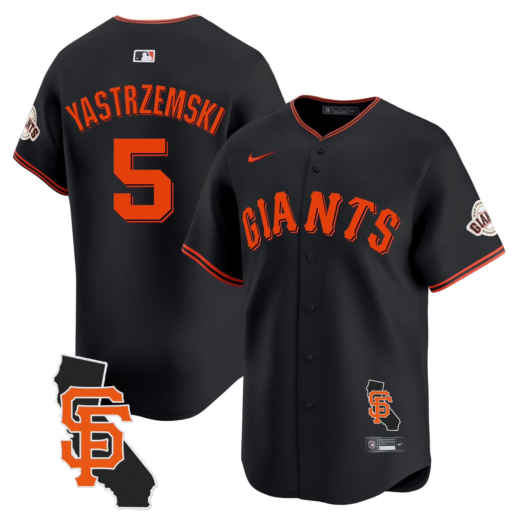 Men’s San Francisco California Patch Vapor Premier Limited Jersey