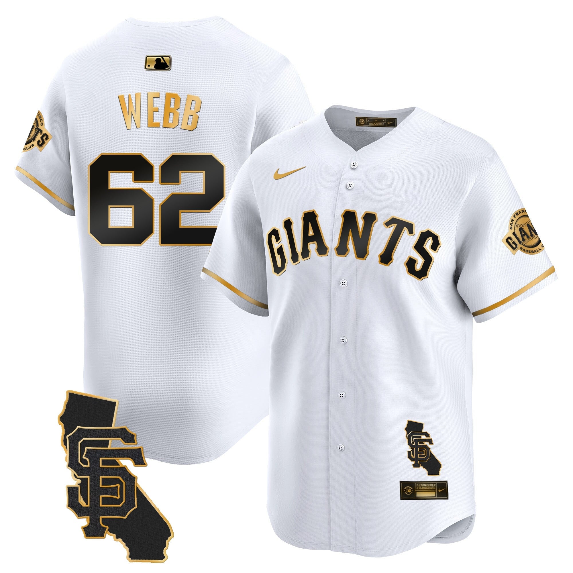 Men’s San Francisco California Patch Vapor Premier Limited Jersey