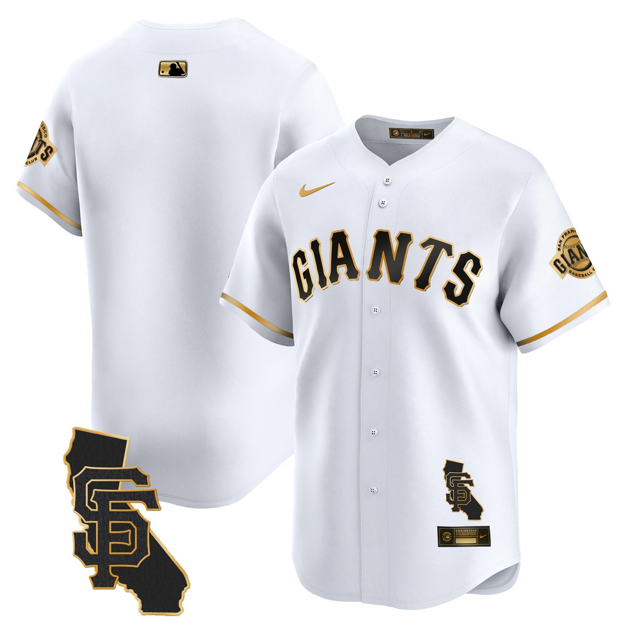 Men’s San Francisco California Patch Vapor Premier Limited Jersey