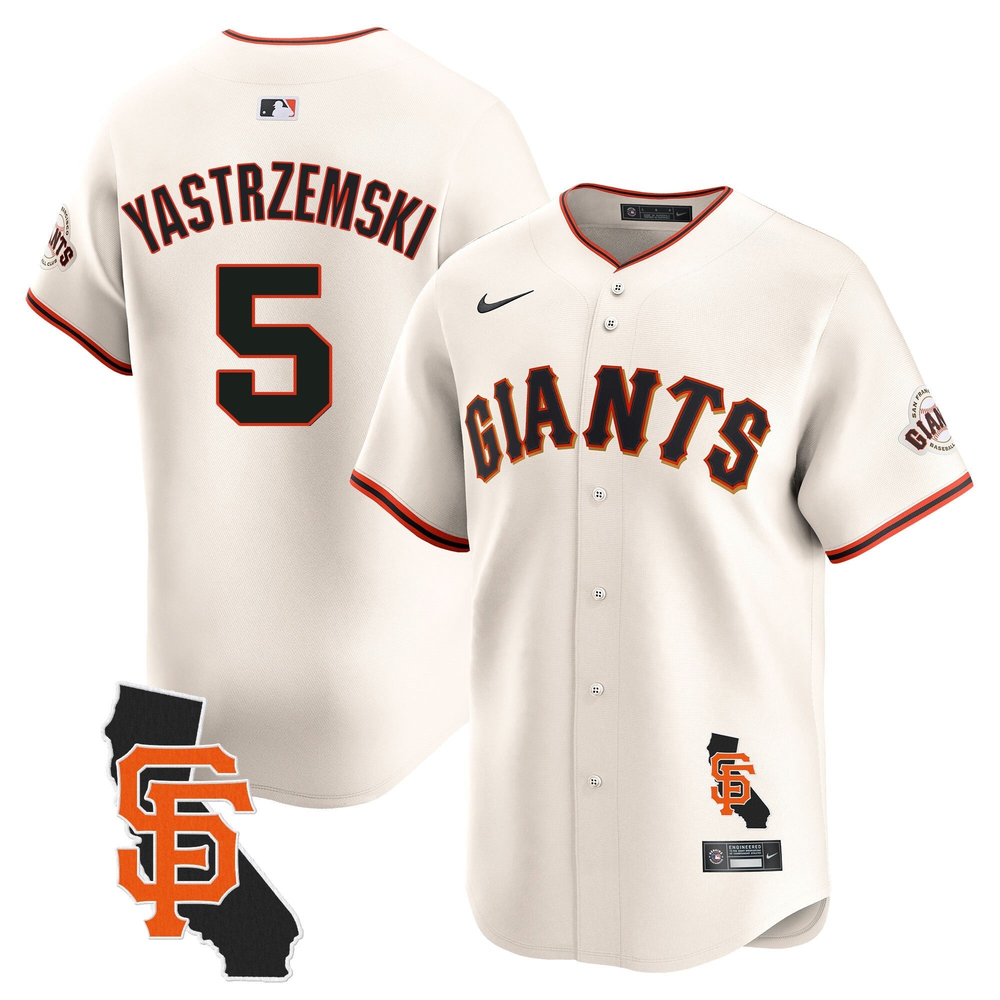 Men’s San Francisco California Patch Vapor Premier Limited Jersey