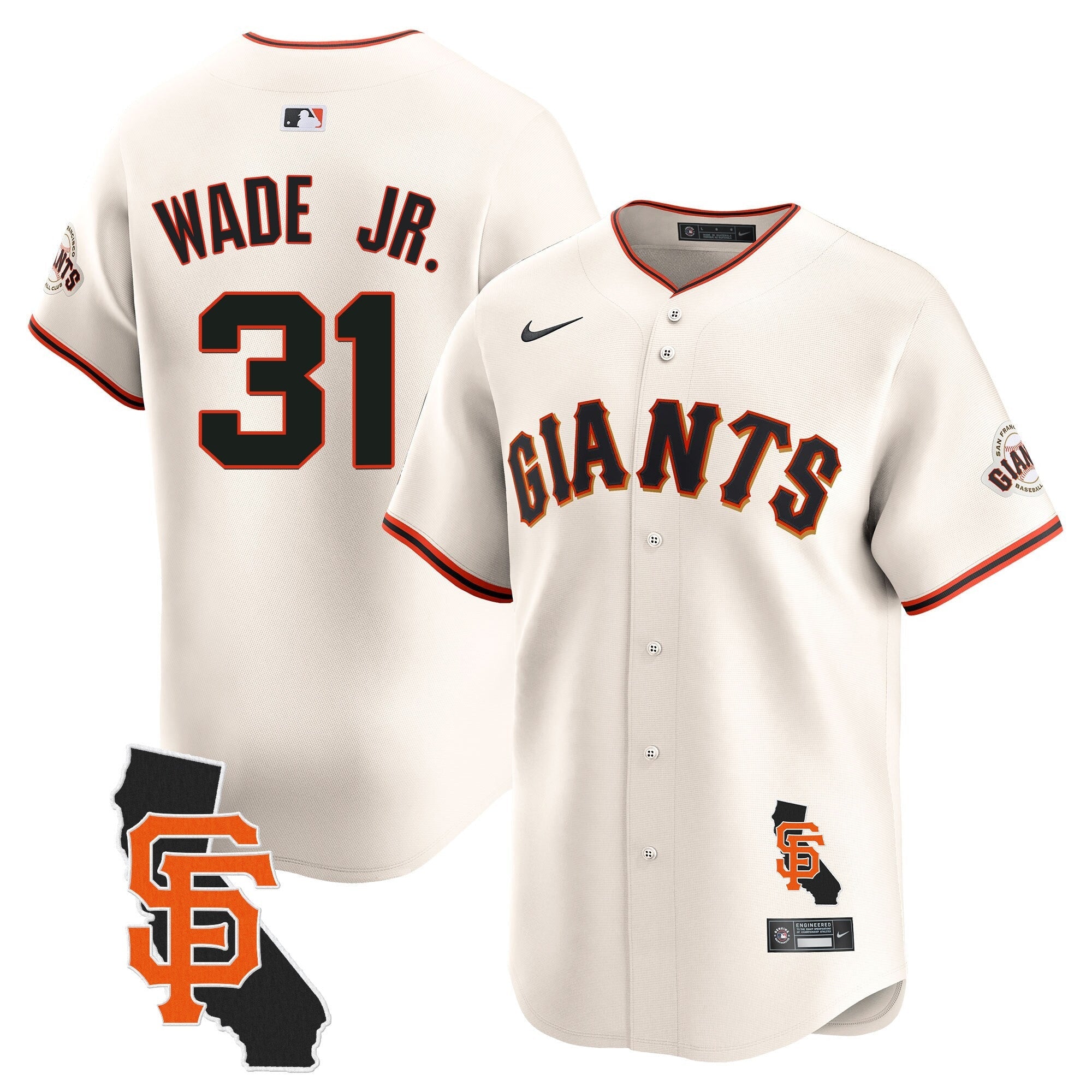 Men’s San Francisco California Patch Vapor Premier Limited Jersey