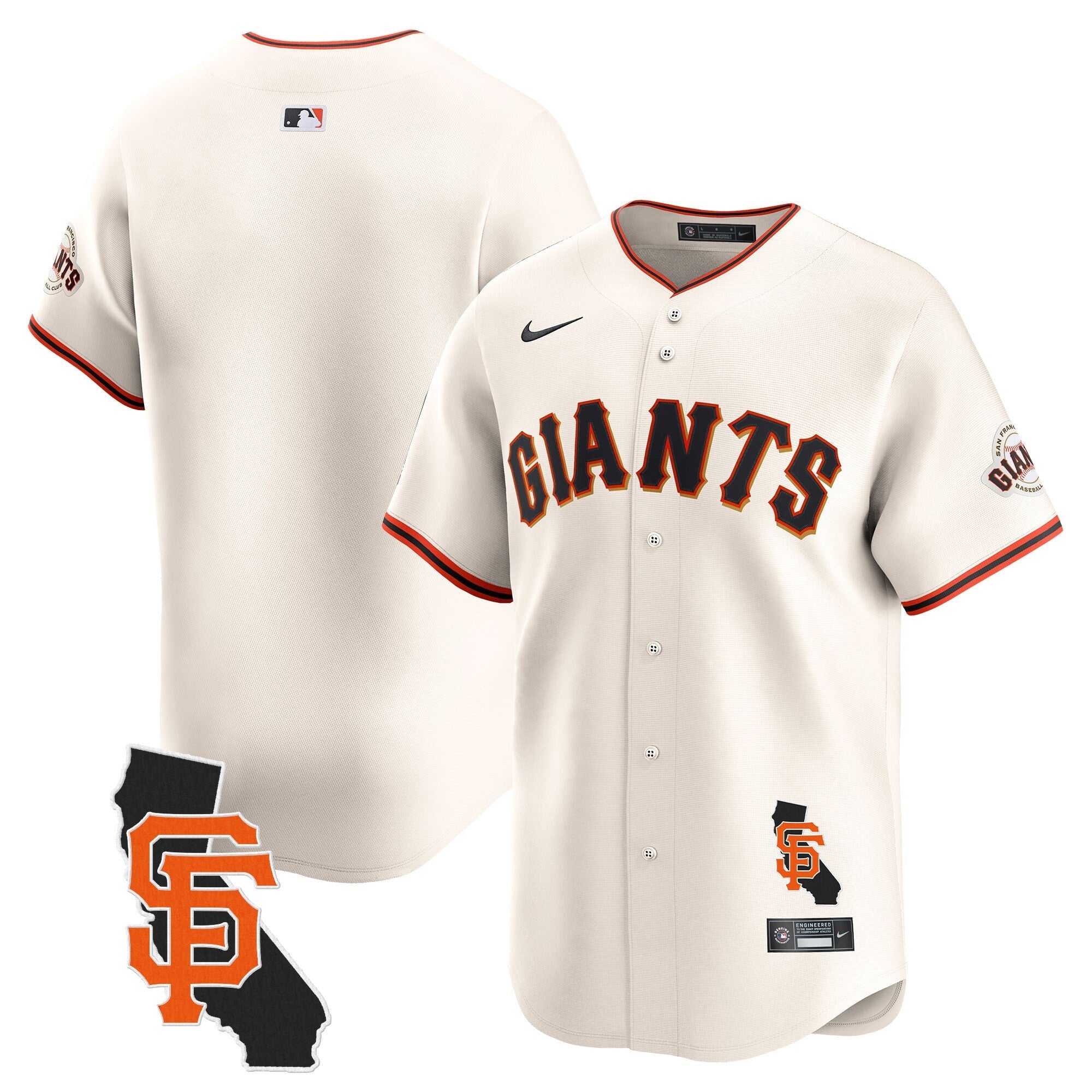 Men’s San Francisco California Patch Vapor Premier Limited Jersey