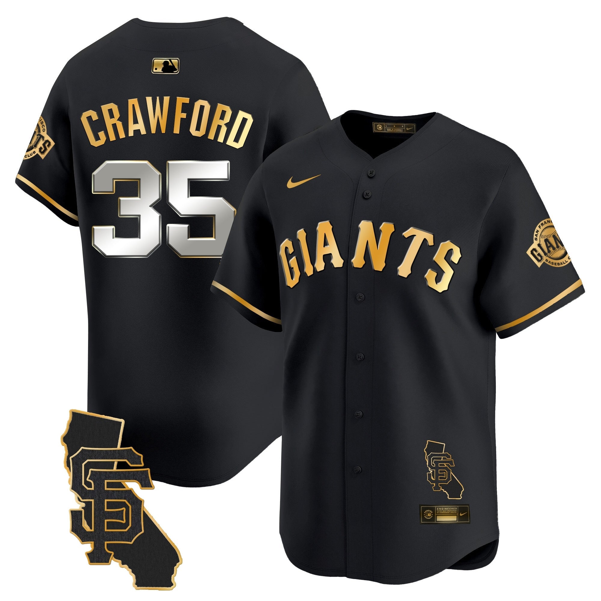 Men’s San Francisco California Patch Vapor Premier Limited Jersey