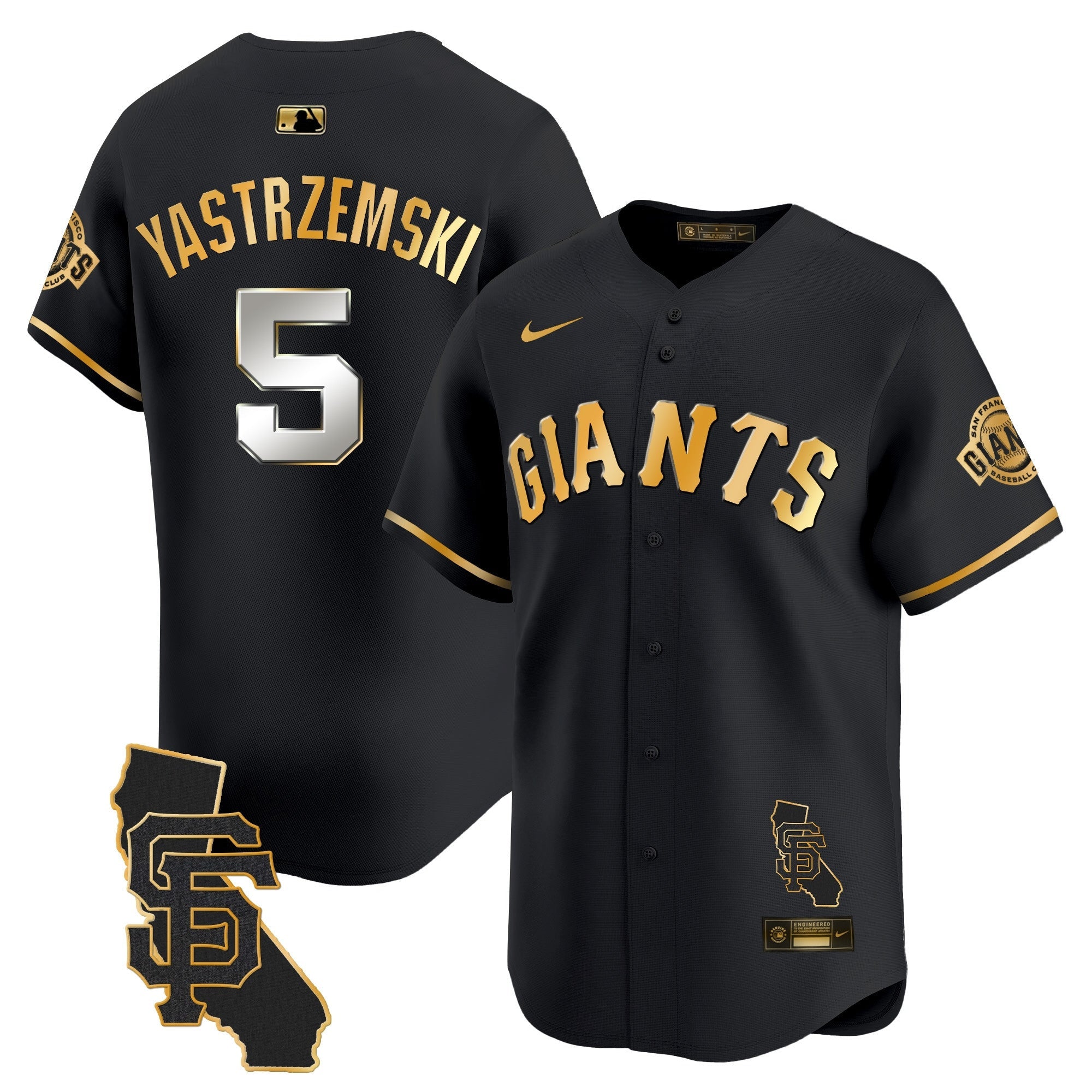 Men’s San Francisco California Patch Vapor Premier Limited Jersey