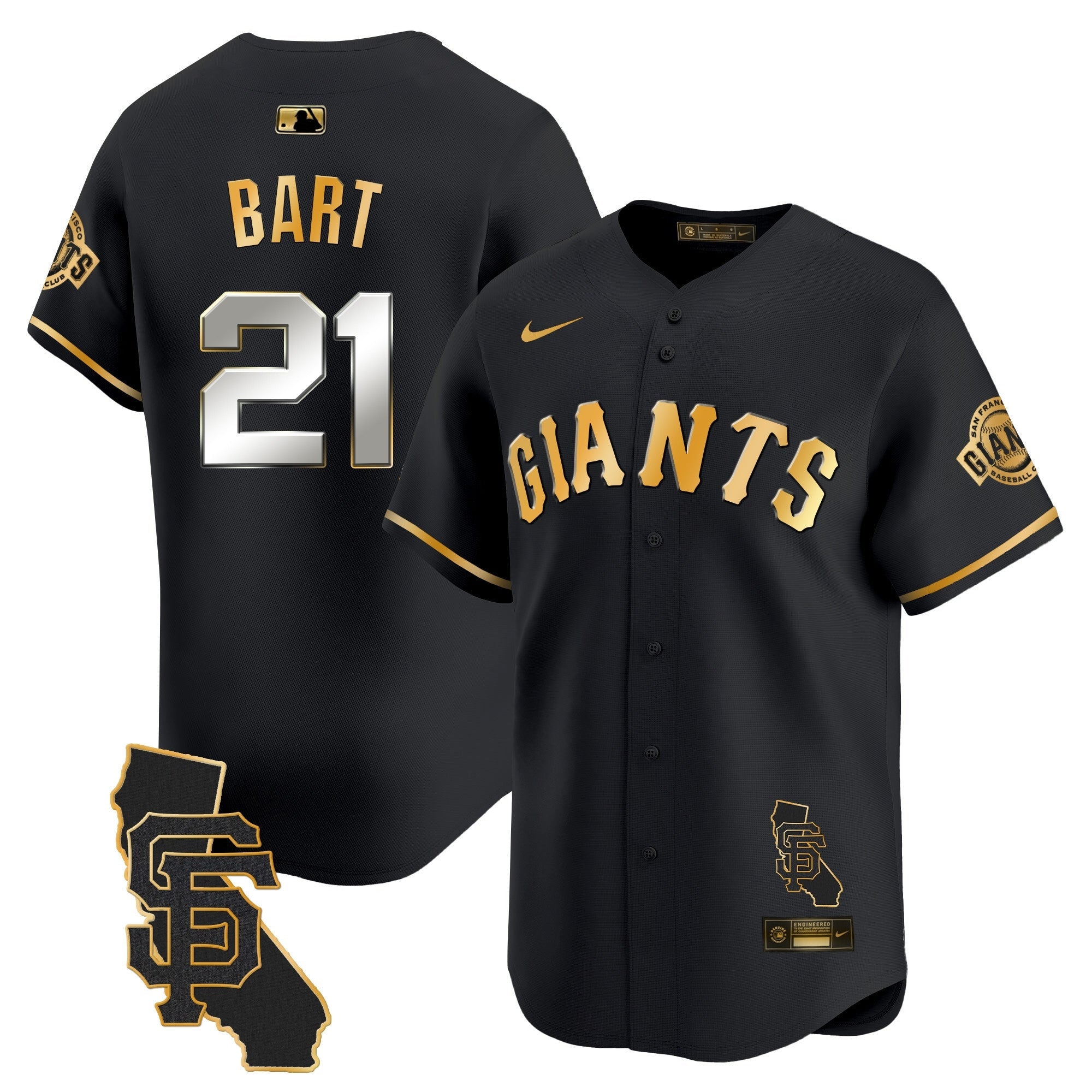 Men’s San Francisco California Patch Vapor Premier Limited Jersey