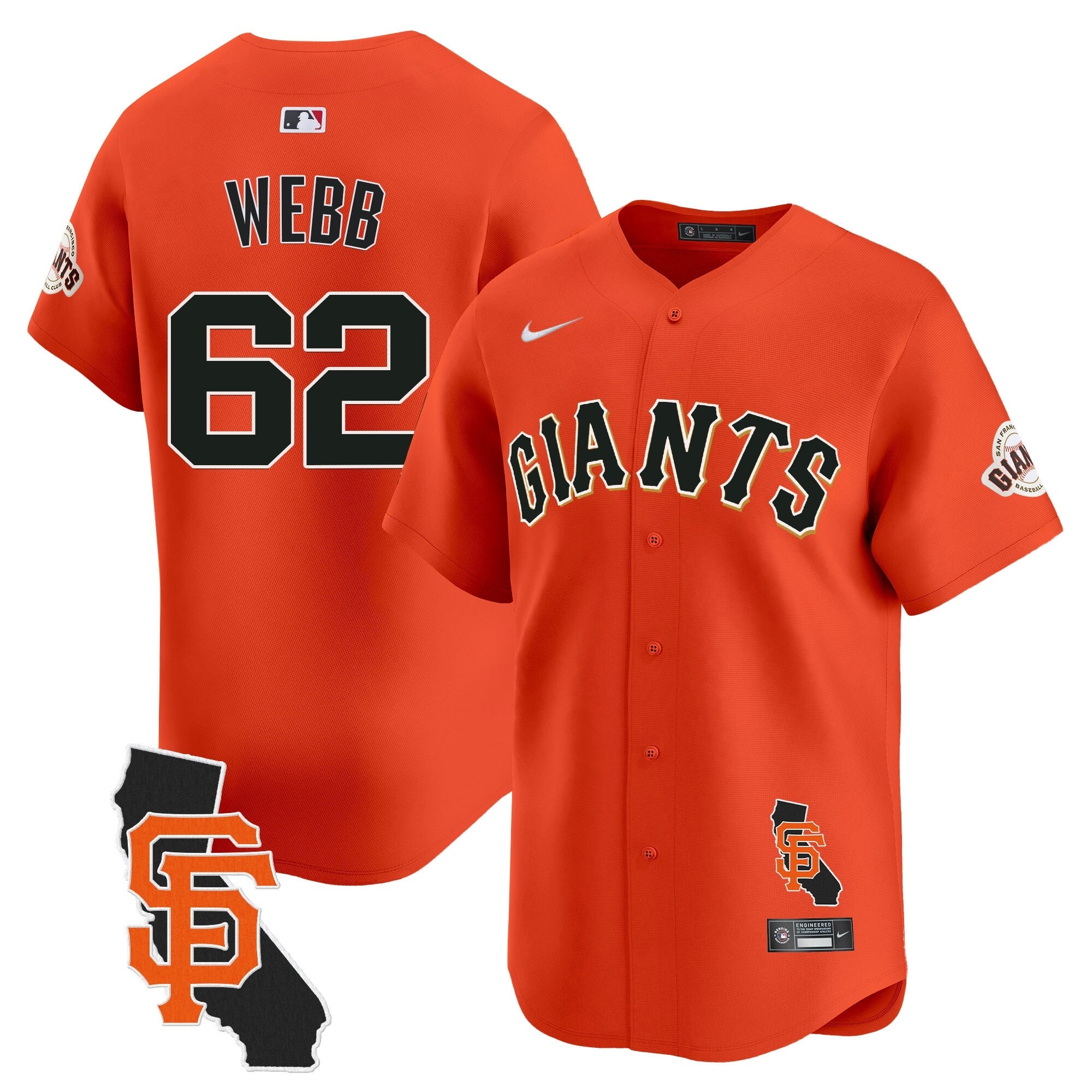 Men’s San Francisco California Patch Vapor Premier Limited Jersey