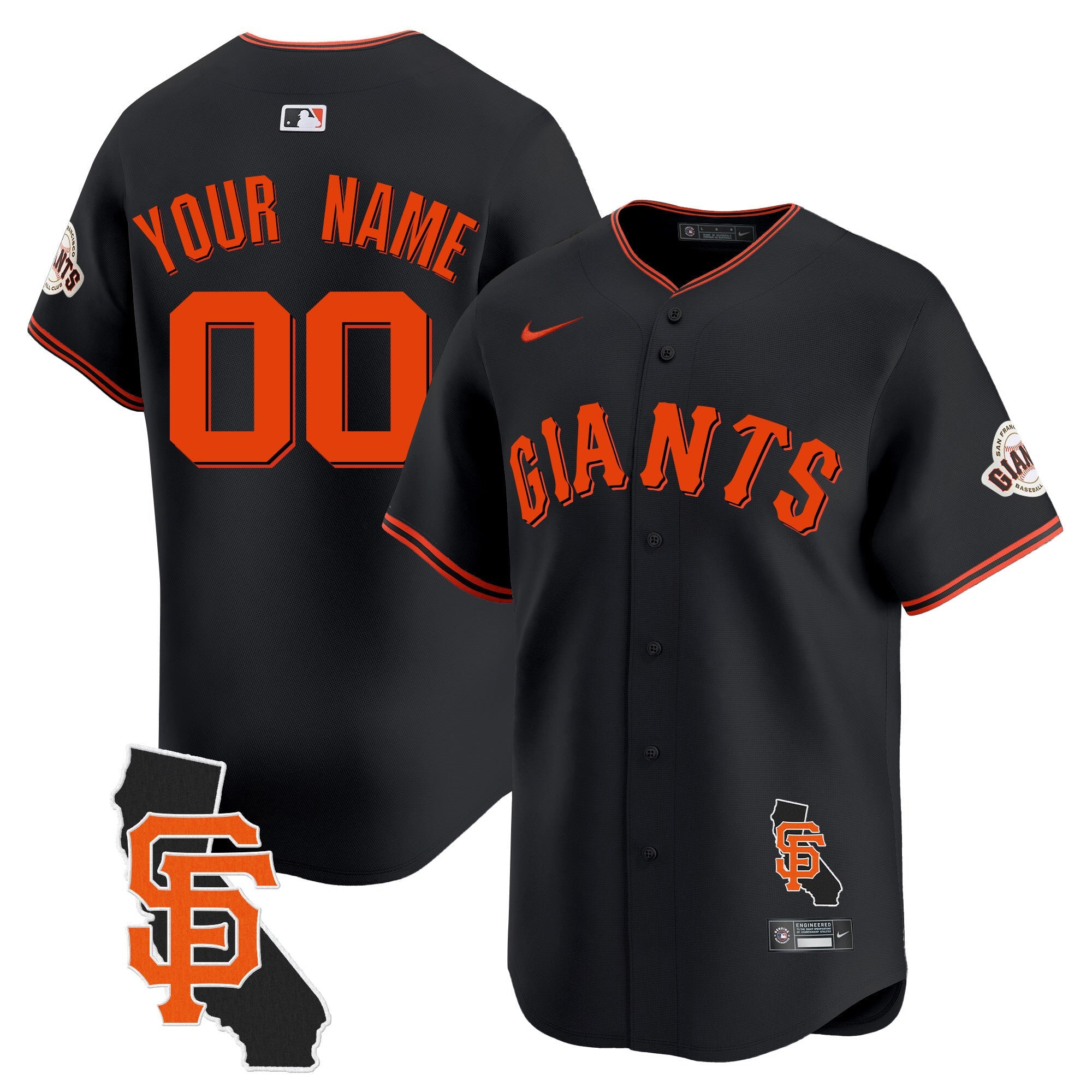 San Francisco California Patch Vapor Premier Limited Custom Jersey