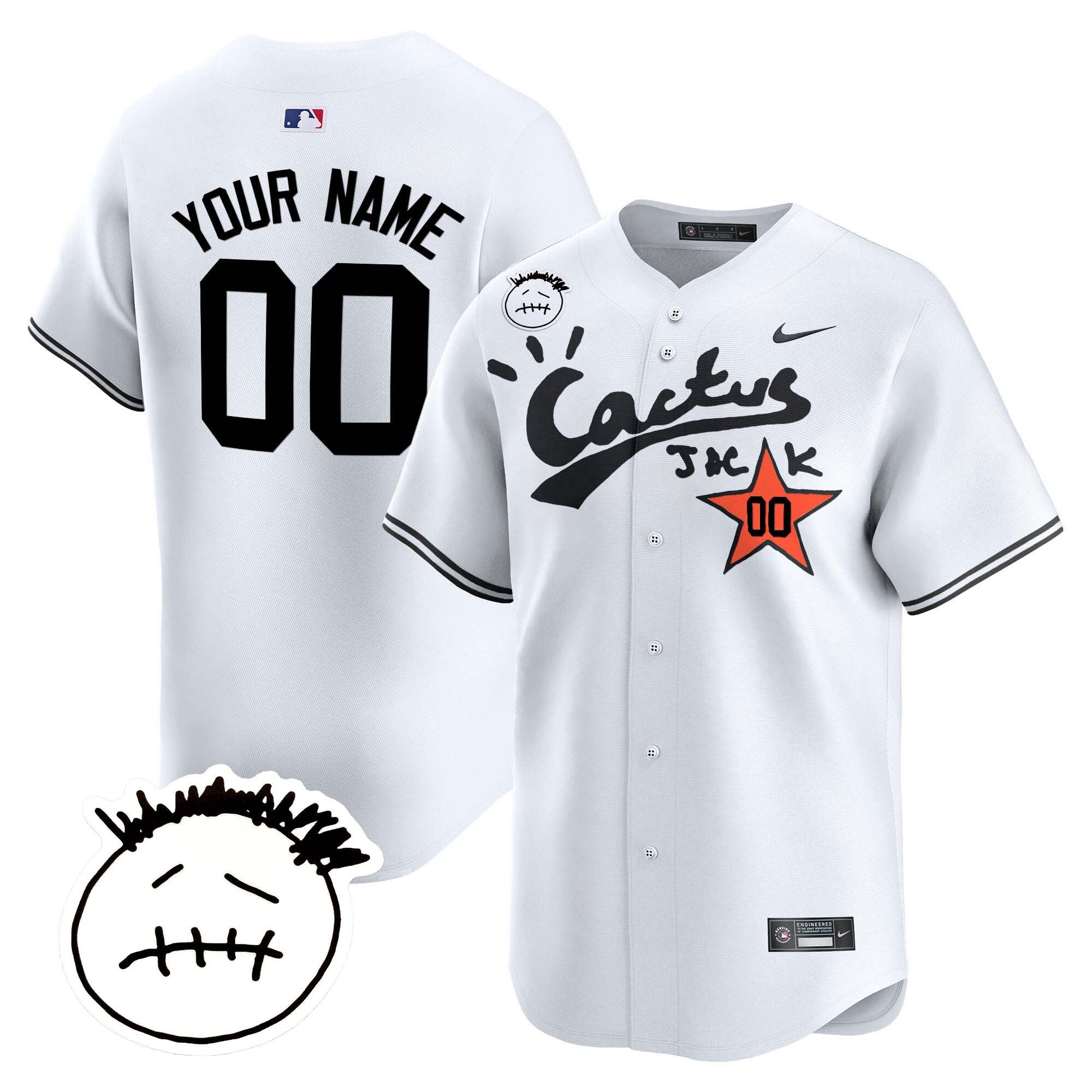 Houston Cactus Jack Patch Vapor Premier Limited Custom Jersey V5 – Stitched