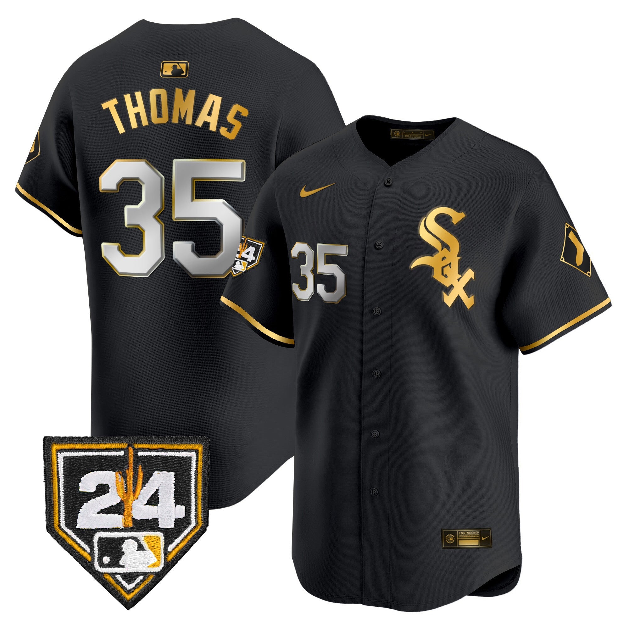 Men’s Chicago 2024 Spring Training Patch Vapor Premier Limited Jersey