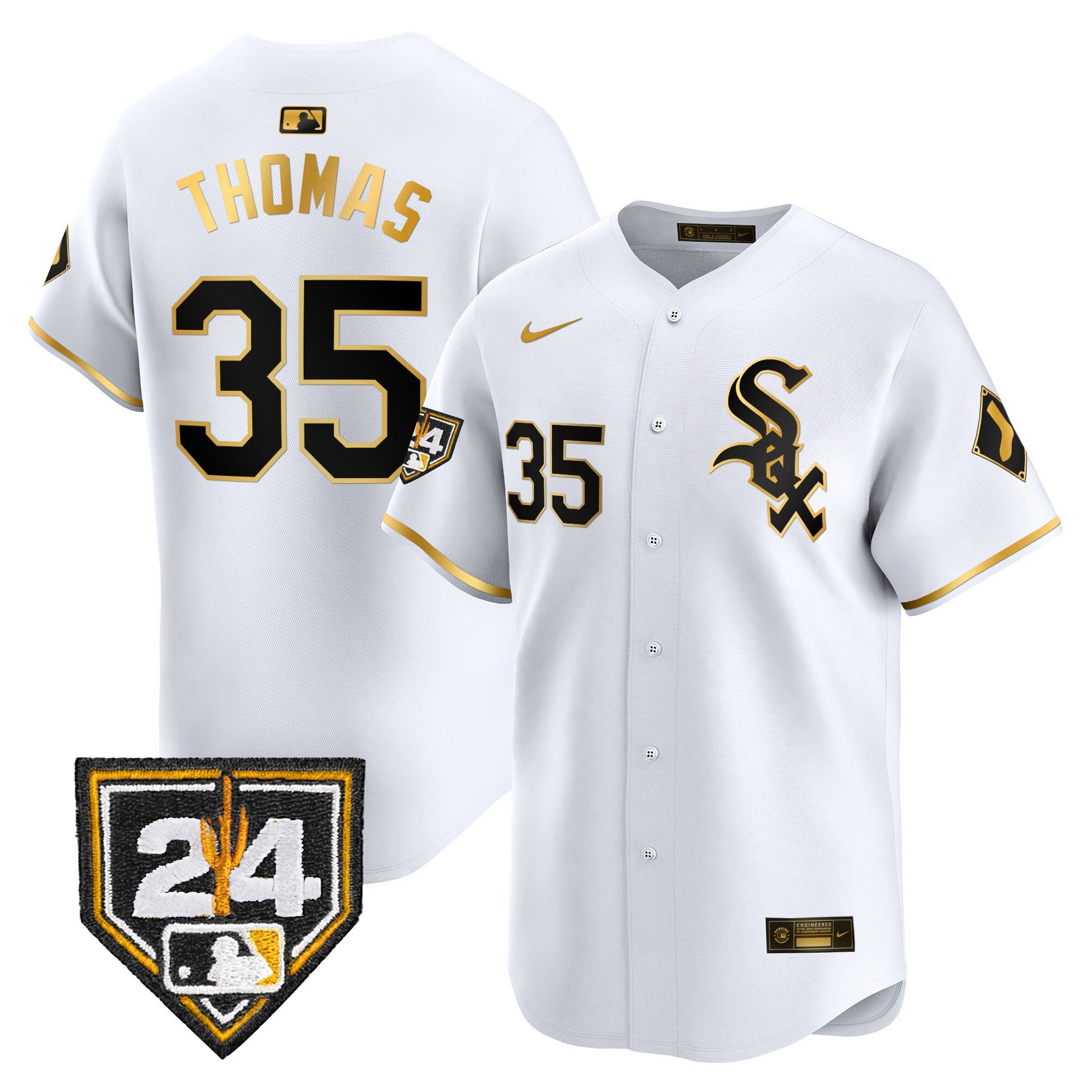 Men’s Chicago 2024 Spring Training Patch Vapor Premier Limited Jersey