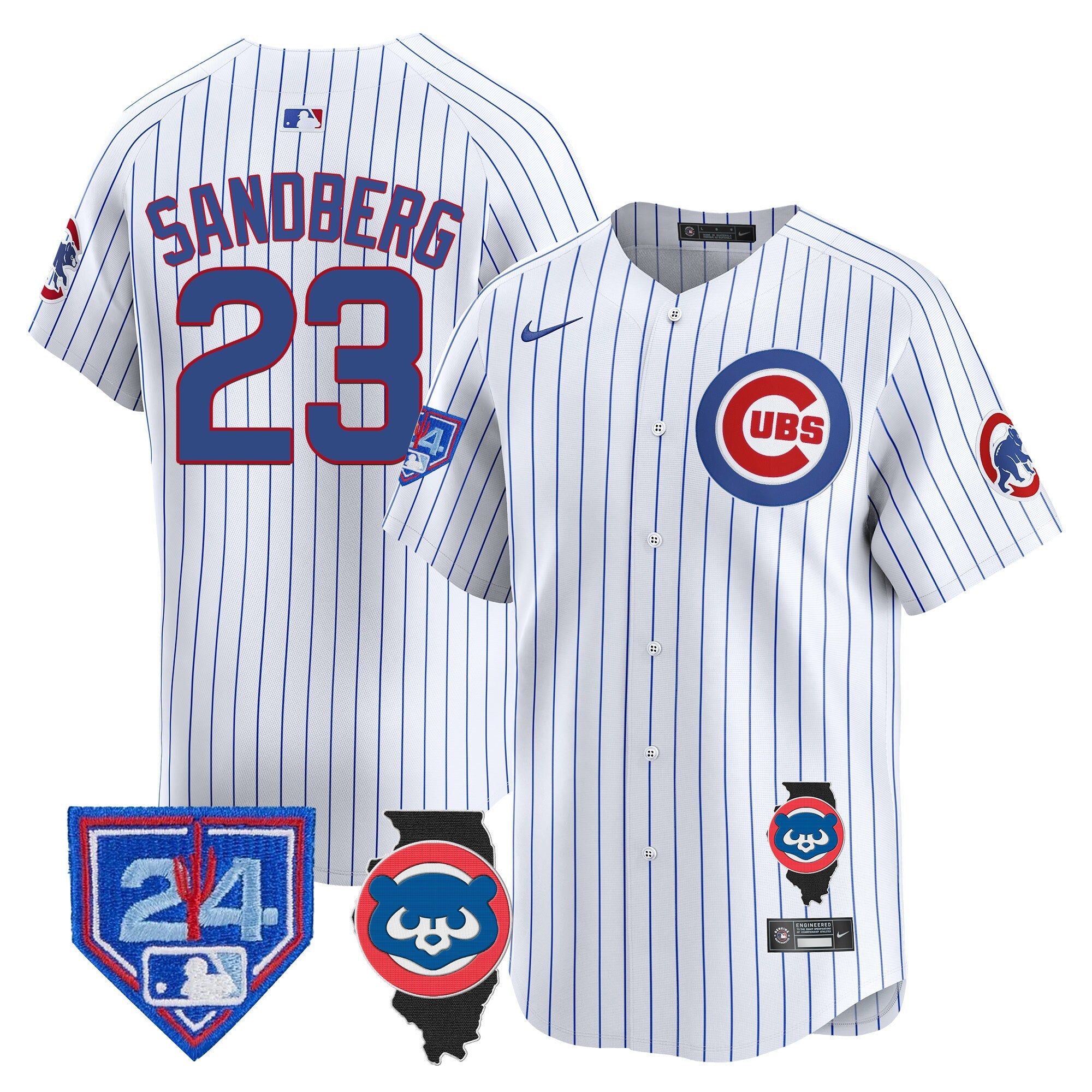 Men’s Chicago Spring Training & Illinois Patch Vapor Premier Limited Jersey