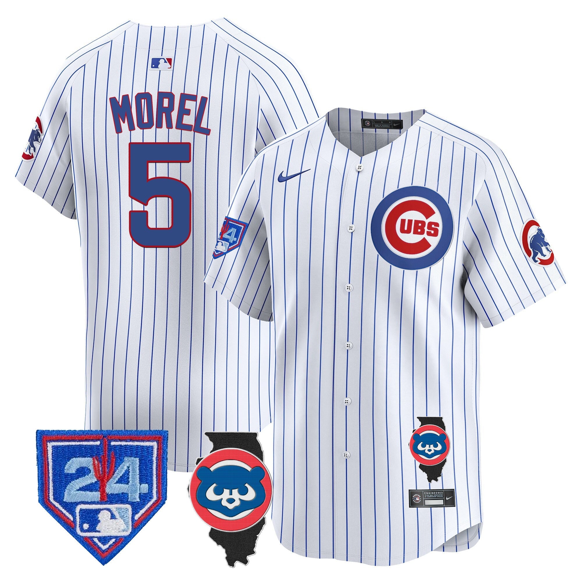 Men’s Chicago Spring Training & Illinois Patch Vapor Premier Limited Jersey