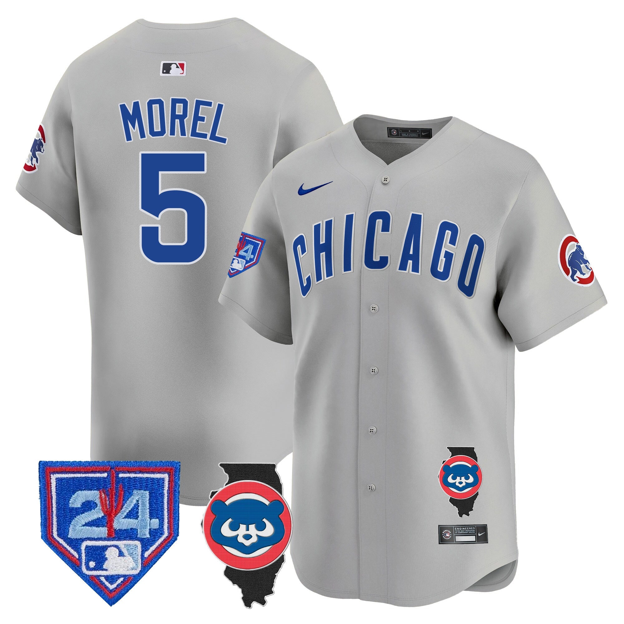 Men’s Chicago Spring Training & Illinois Patch Vapor Premier Limited Jersey