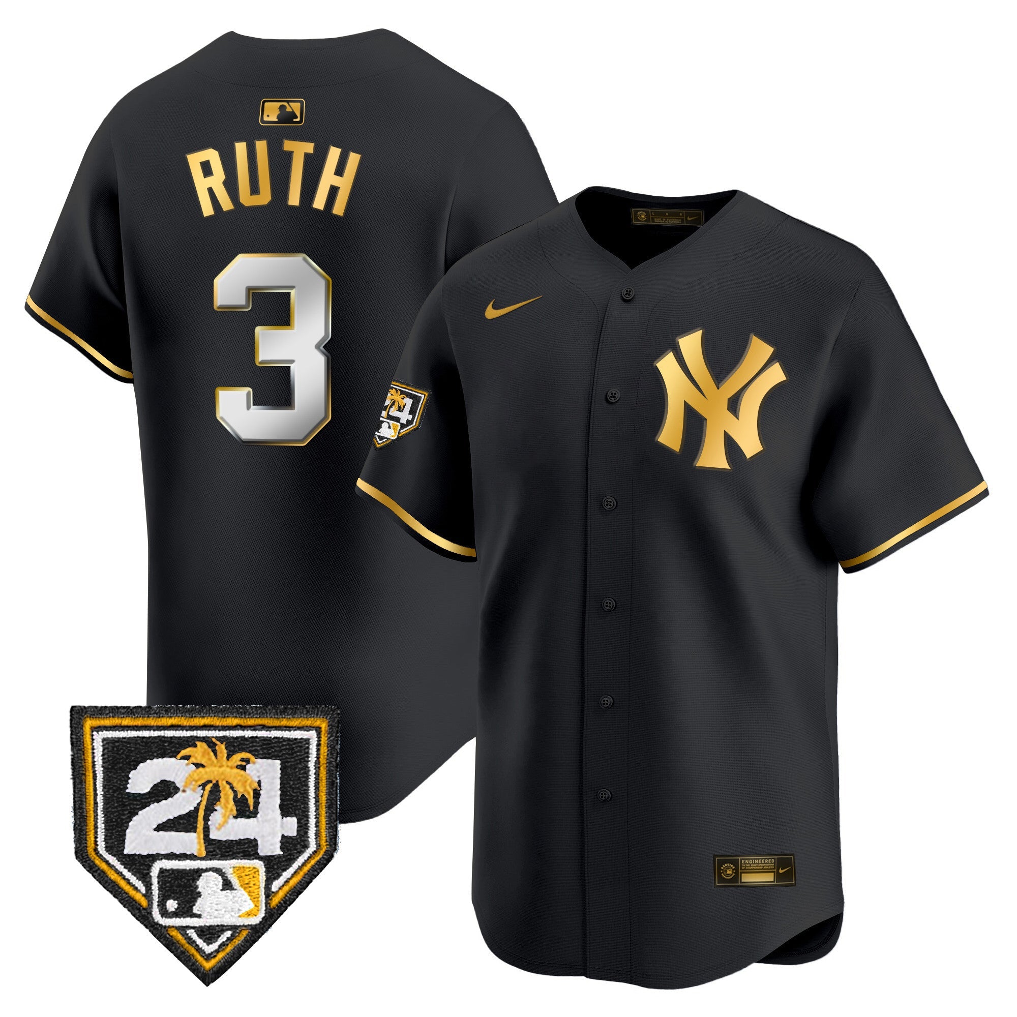Men’s New York 2024 Spring Training Patch Vapor Premier Limited Jersey