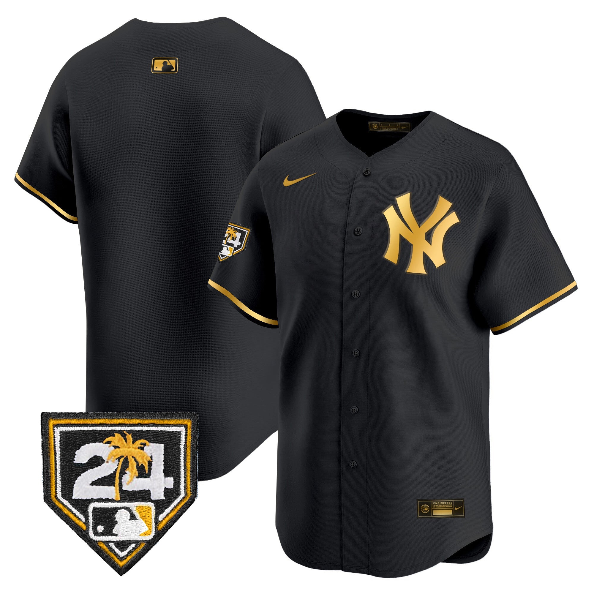 Men’s New York 2024 Spring Training Patch Vapor Premier Limited Jersey