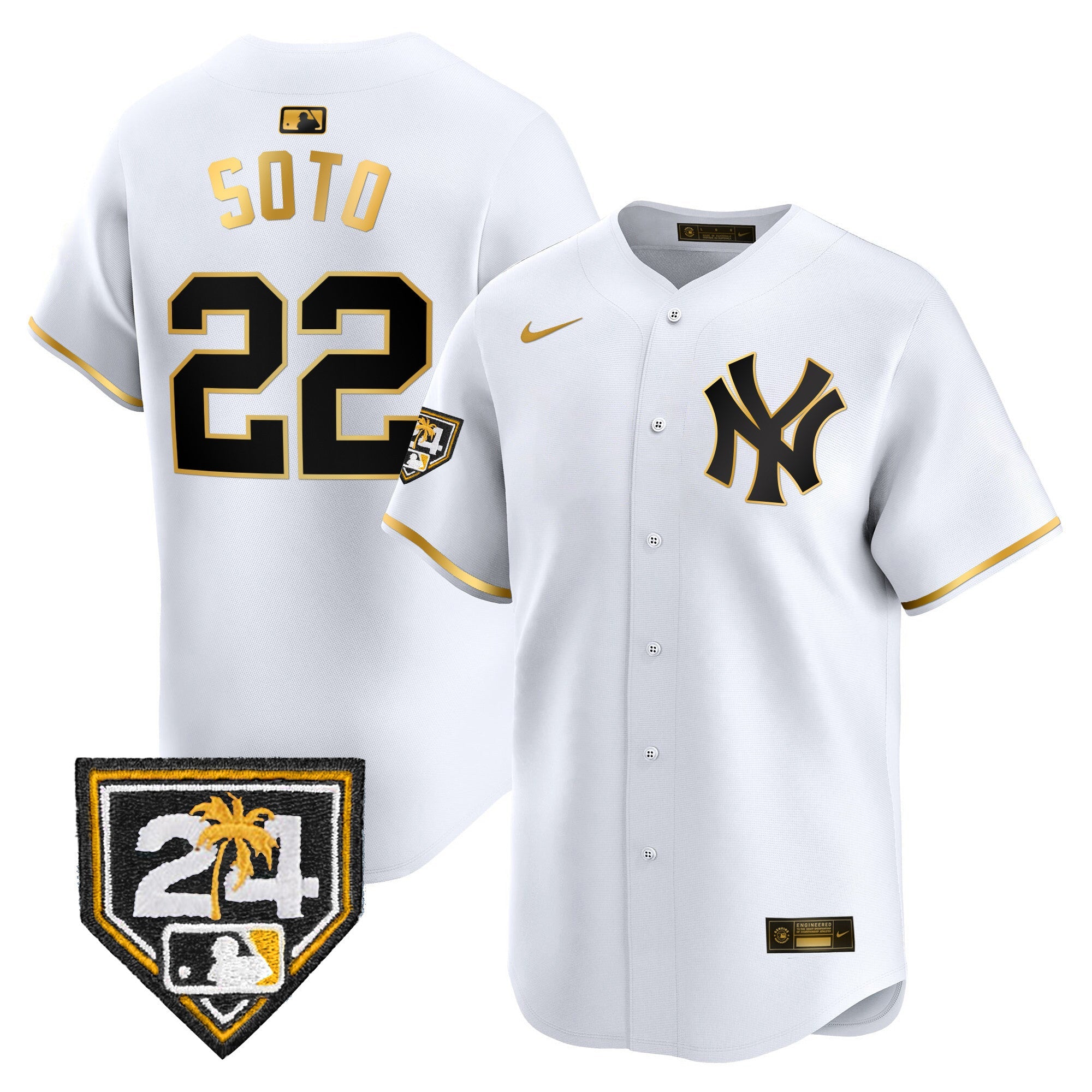 Men’s New York 2024 Spring Training Patch Vapor Premier Limited Jersey
