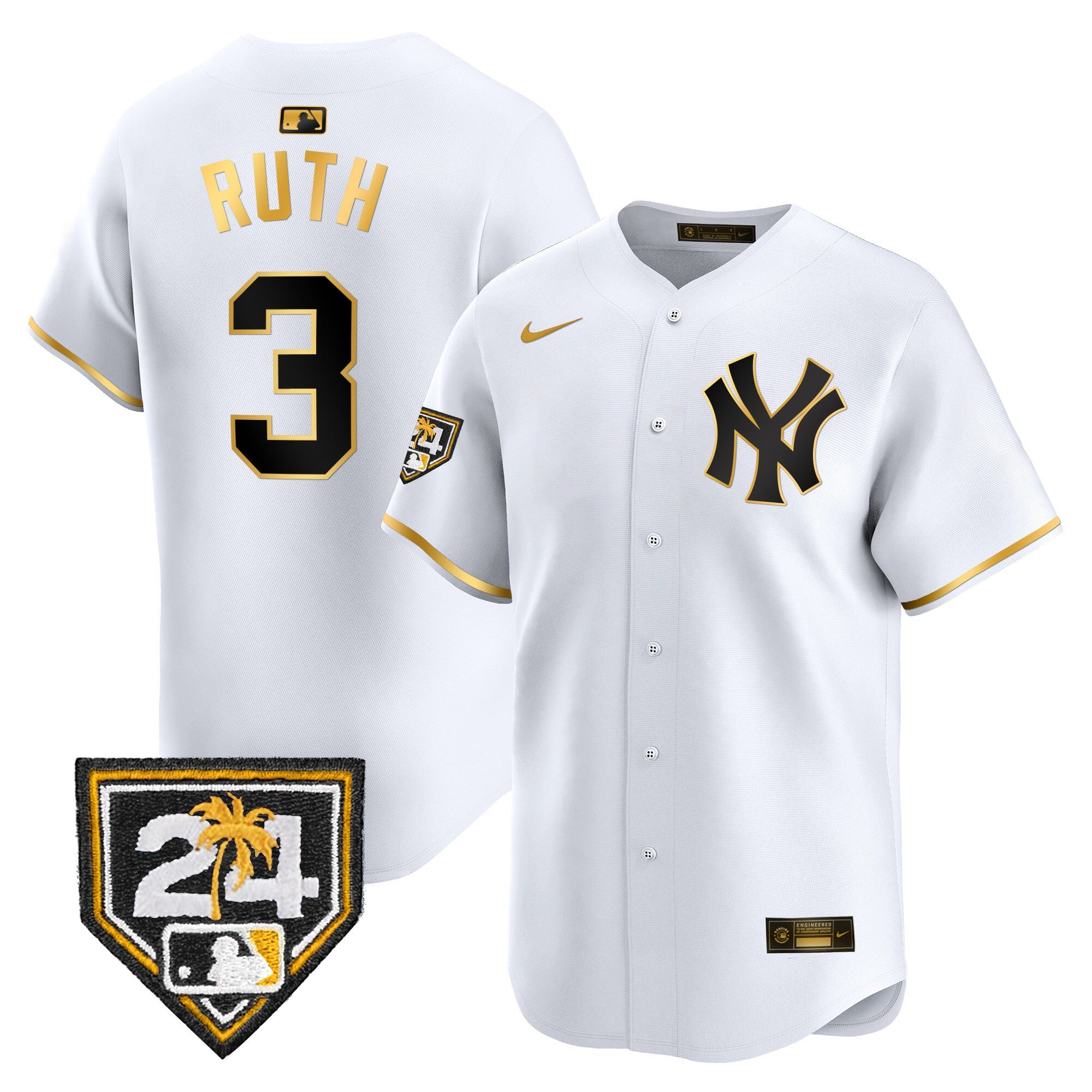 Men’s New York 2024 Spring Training Patch Vapor Premier Limited Jersey