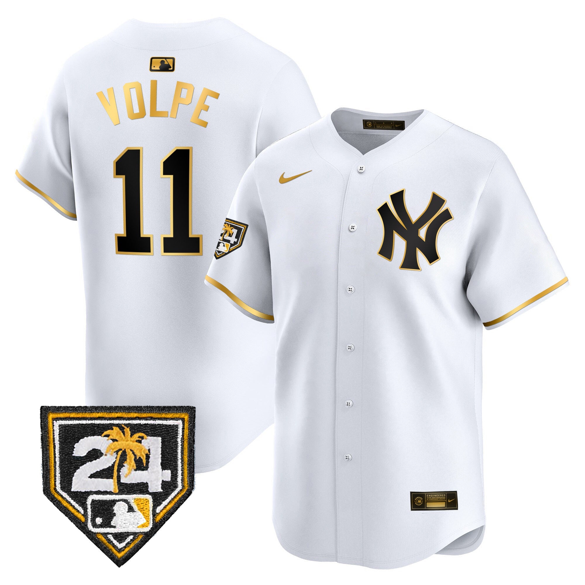 Men’s New York 2024 Spring Training Patch Vapor Premier Limited Jersey