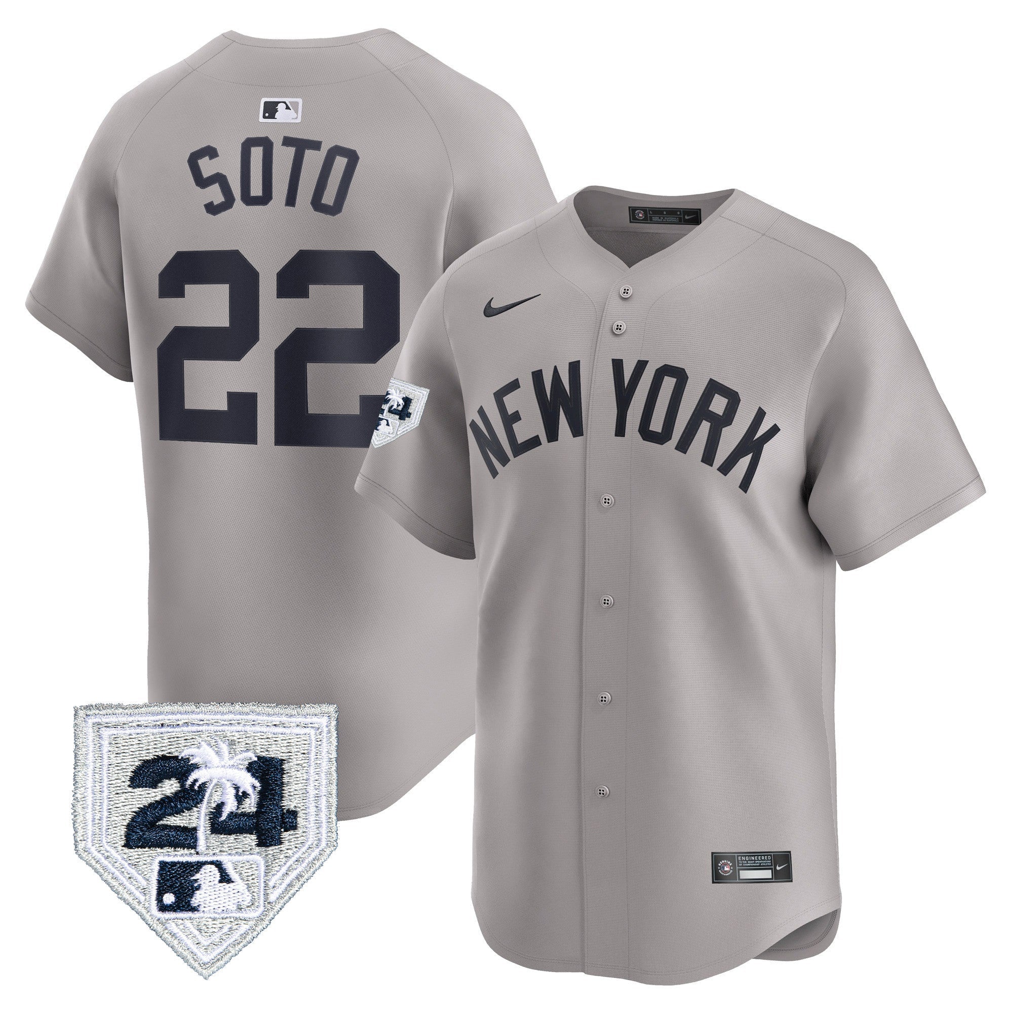 Men’s New York 2024 Spring Training Patch Vapor Premier Limited Jersey