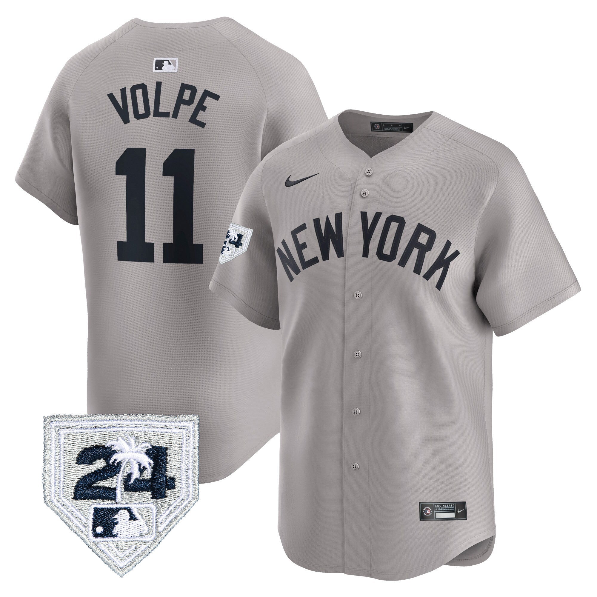 Men’s New York 2024 Spring Training Patch Vapor Premier Limited Jersey