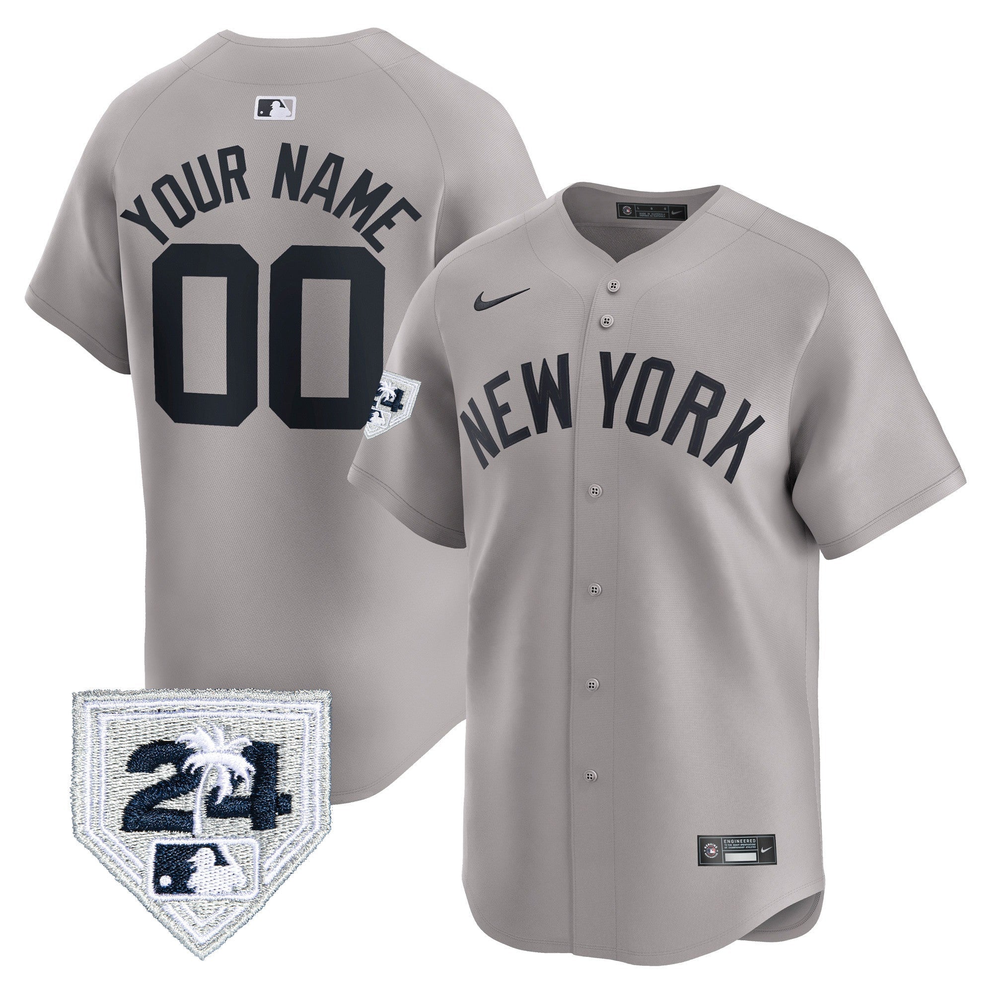 New York 2024 Spring Training Patch Vapor Premier Limited Custom Jersey