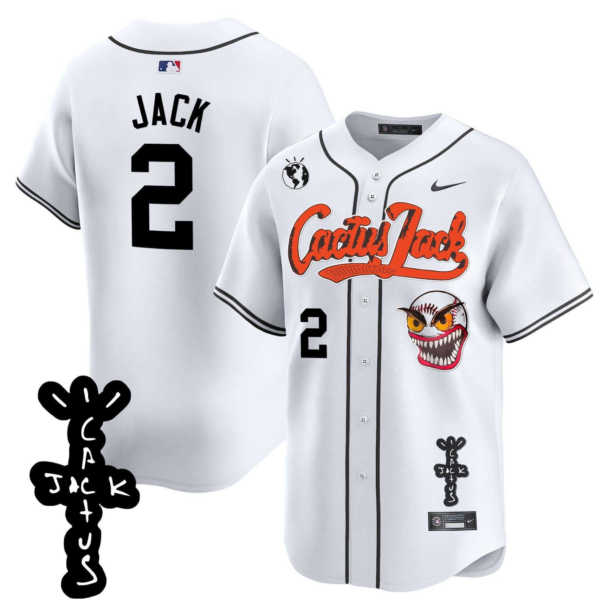 Men’s Houston Cactus Jack Patch Vapor Premier Limited Jersey – Stitched