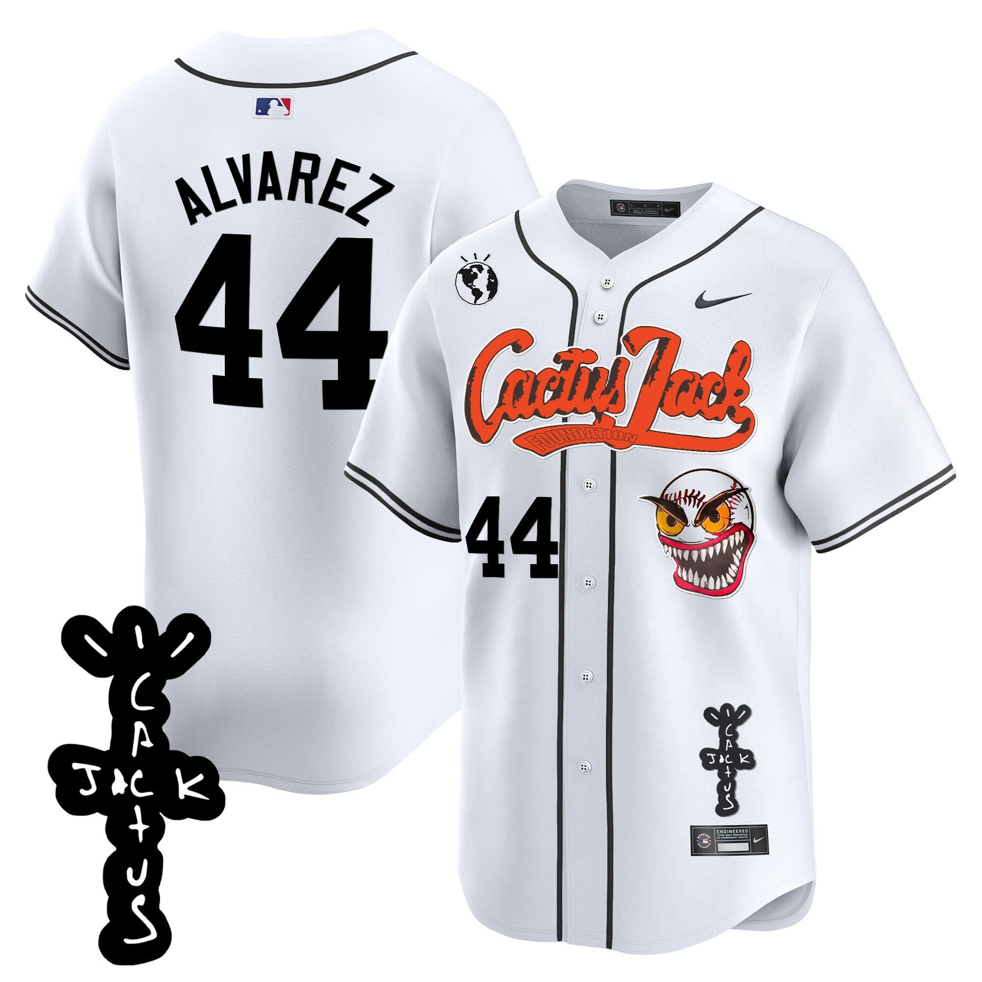 Men’s Houston Cactus Jack Patch Vapor Premier Limited Jersey – Stitched