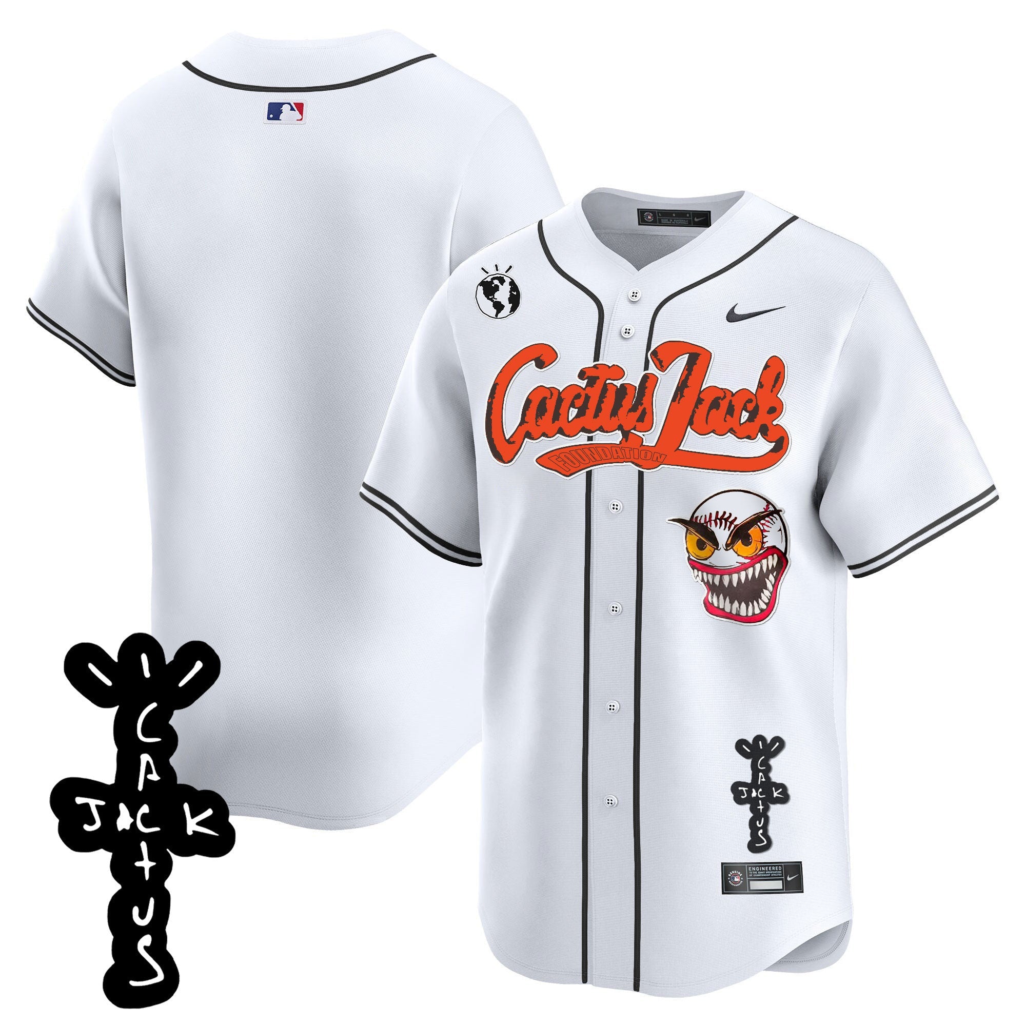 Men’s Houston Cactus Jack Patch Vapor Premier Limited Jersey – Stitched