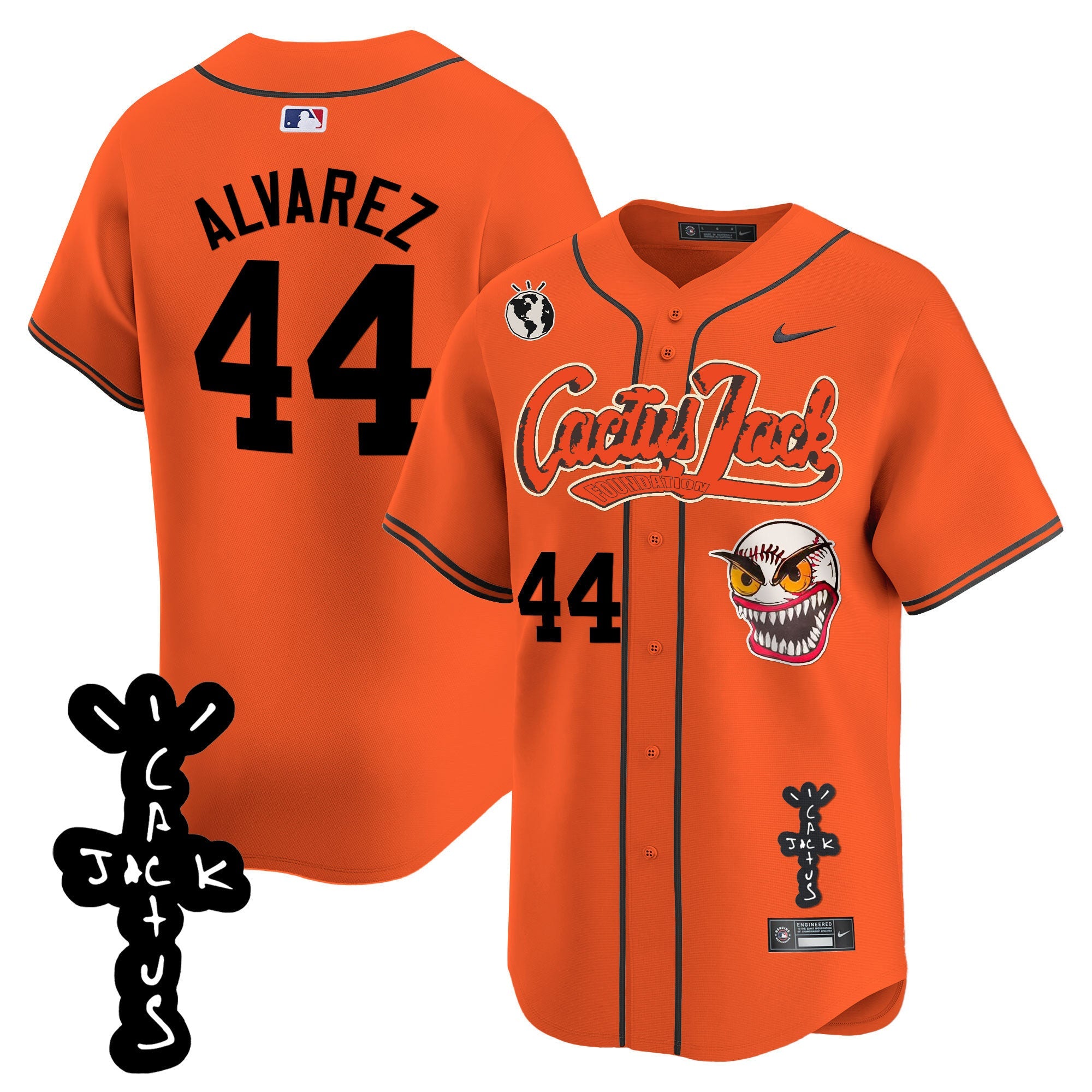 Men’s Houston Cactus Jack Patch Vapor Premier Limited Jersey – Stitched
