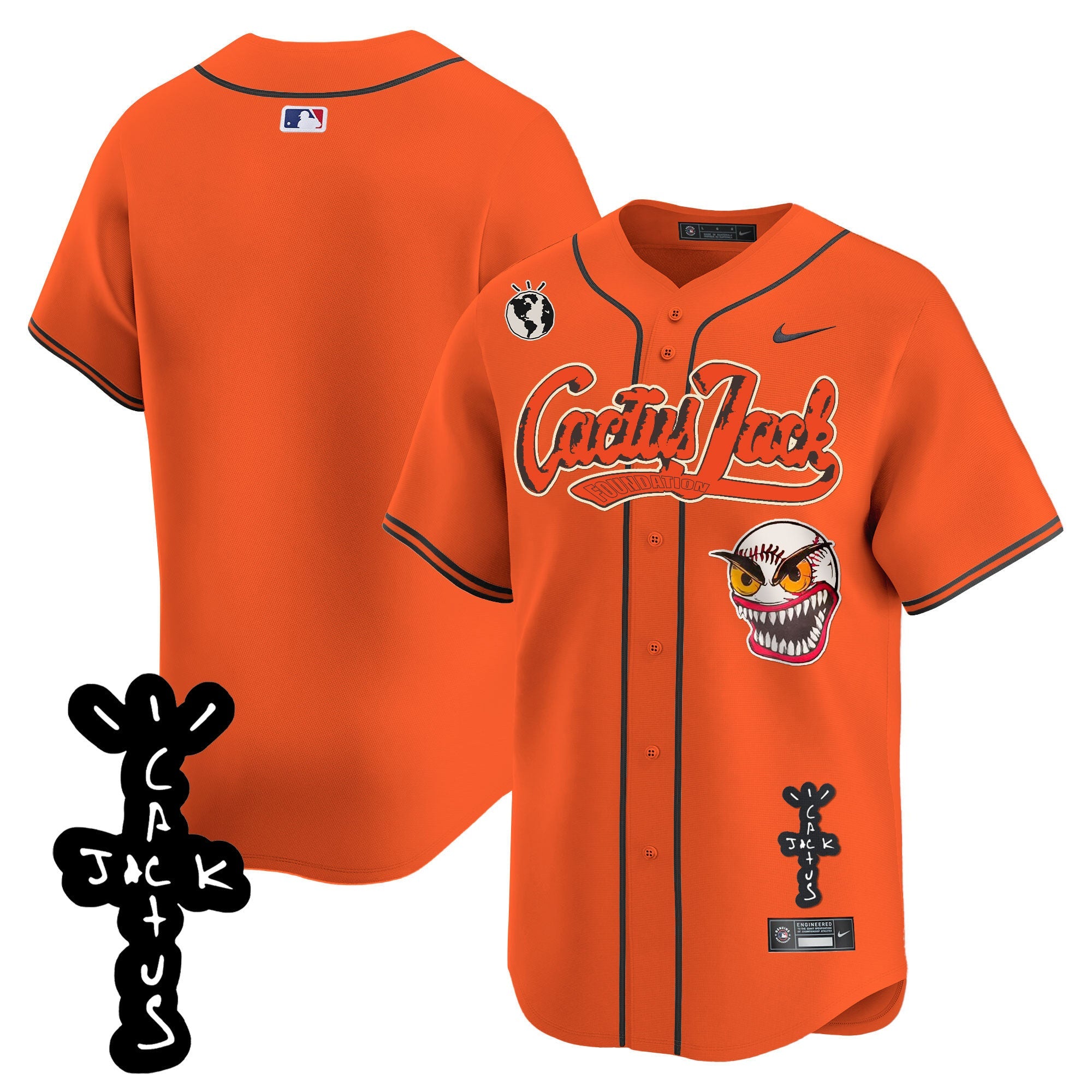 Men’s Houston Cactus Jack Patch Vapor Premier Limited Jersey – Stitched