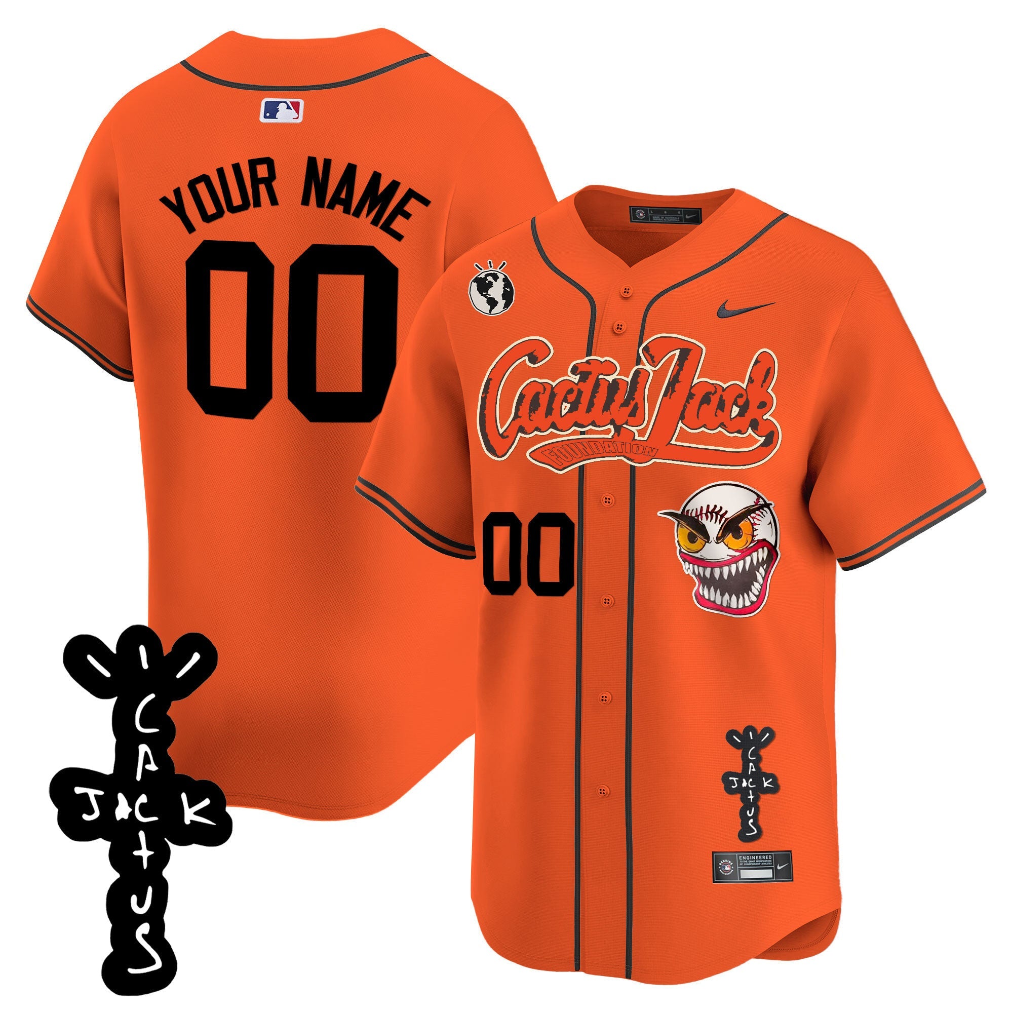 Houston Cactus Jack Patch Vapor Premier Limited Custom Jersey – Stitched
