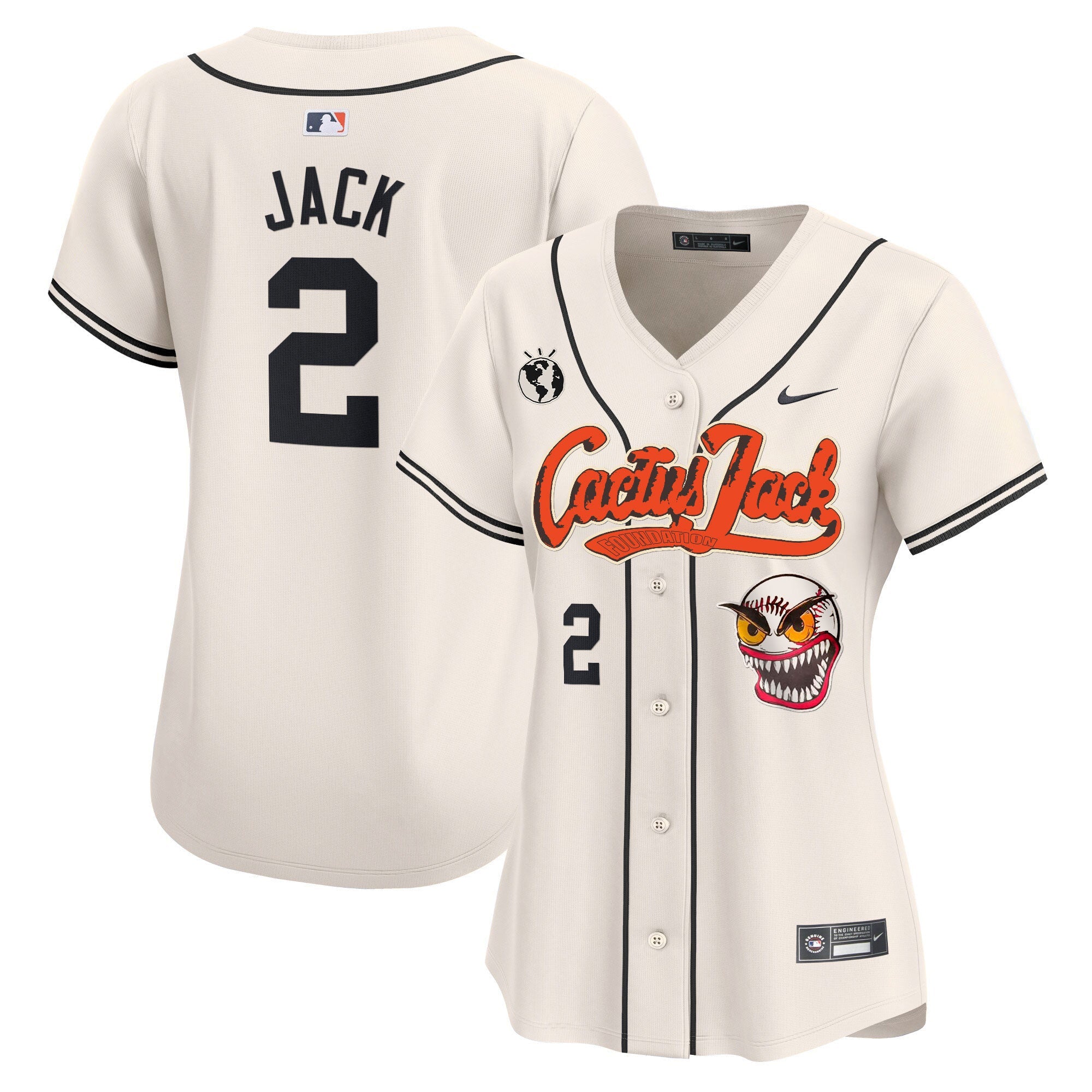 Women’s Houston Cactus Jack Vapor Premier Limited Jersey – Stitched