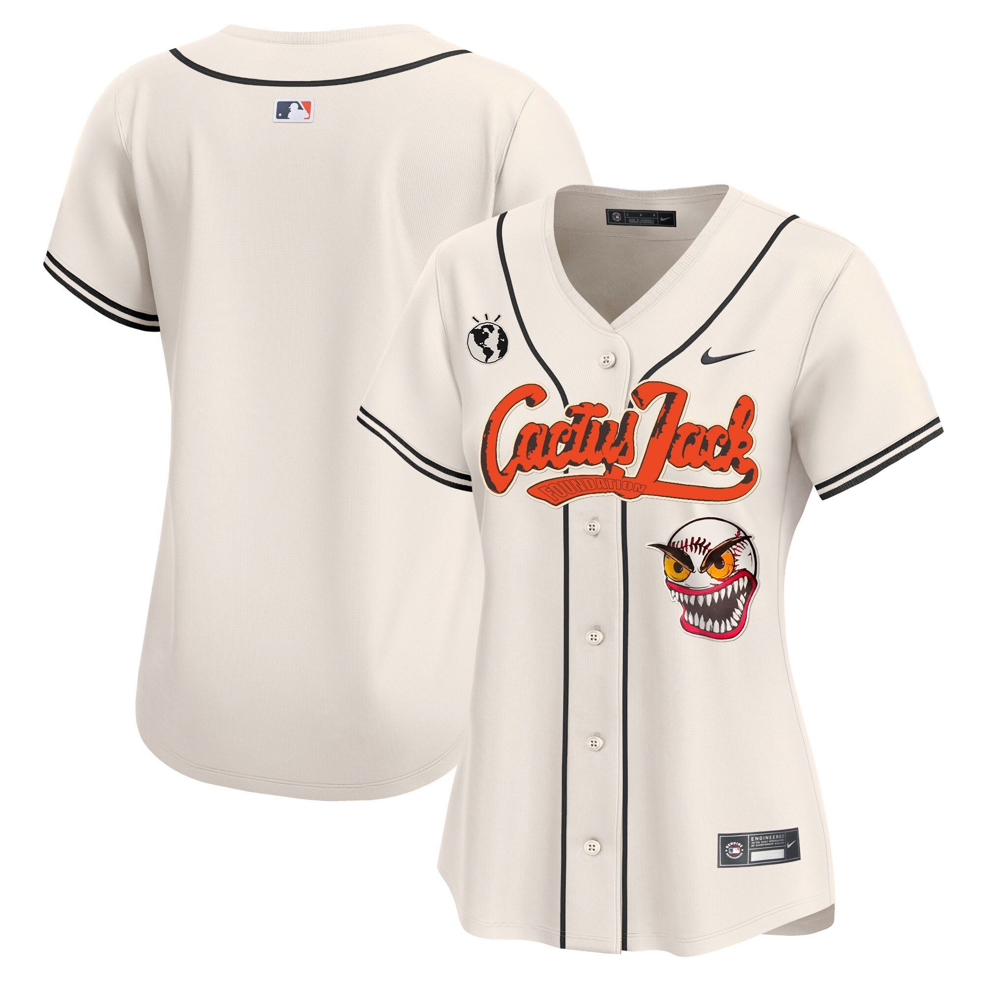 Women’s Houston Cactus Jack Vapor Premier Limited Jersey – Stitched