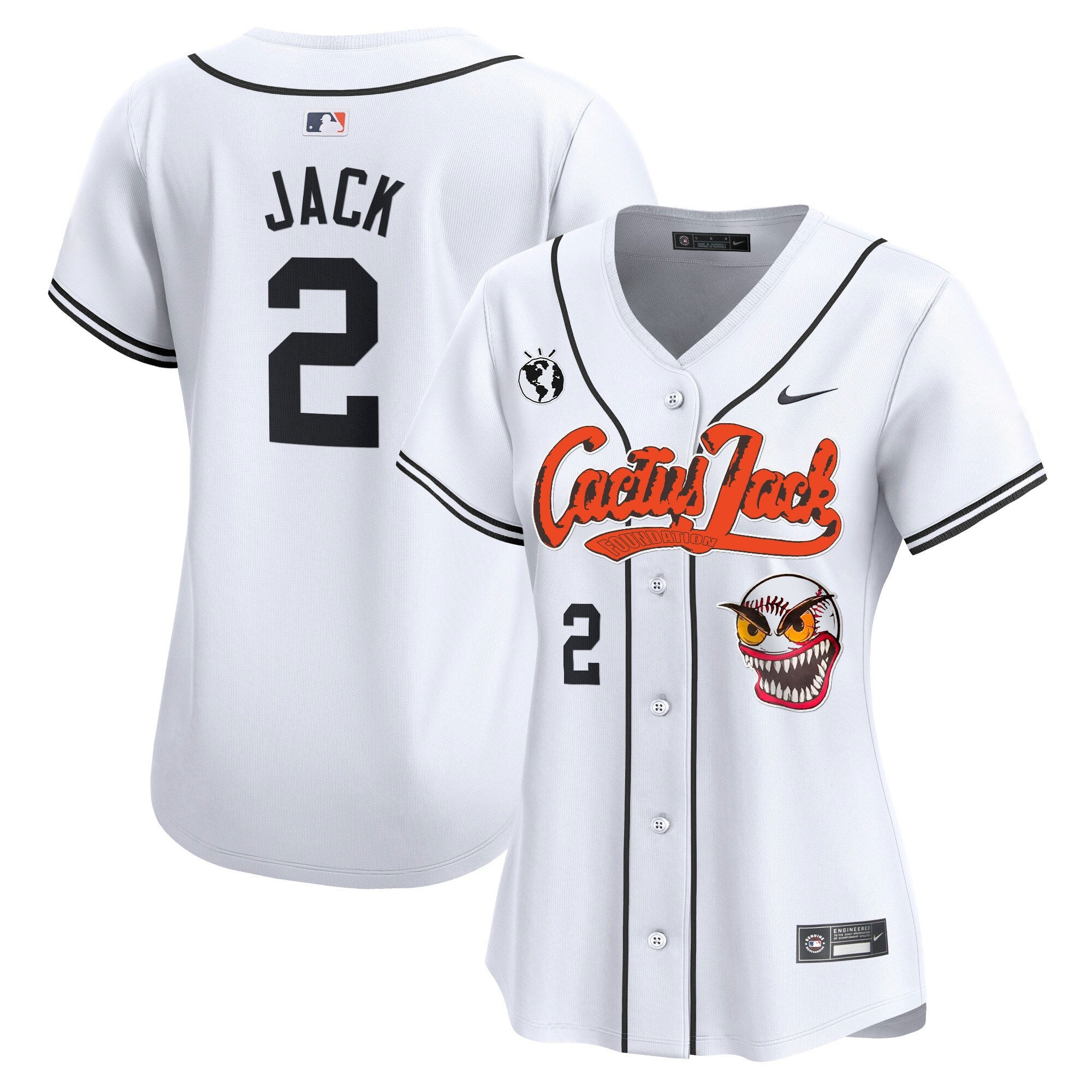 Women’s Houston Cactus Jack Vapor Premier Limited Jersey – Stitched