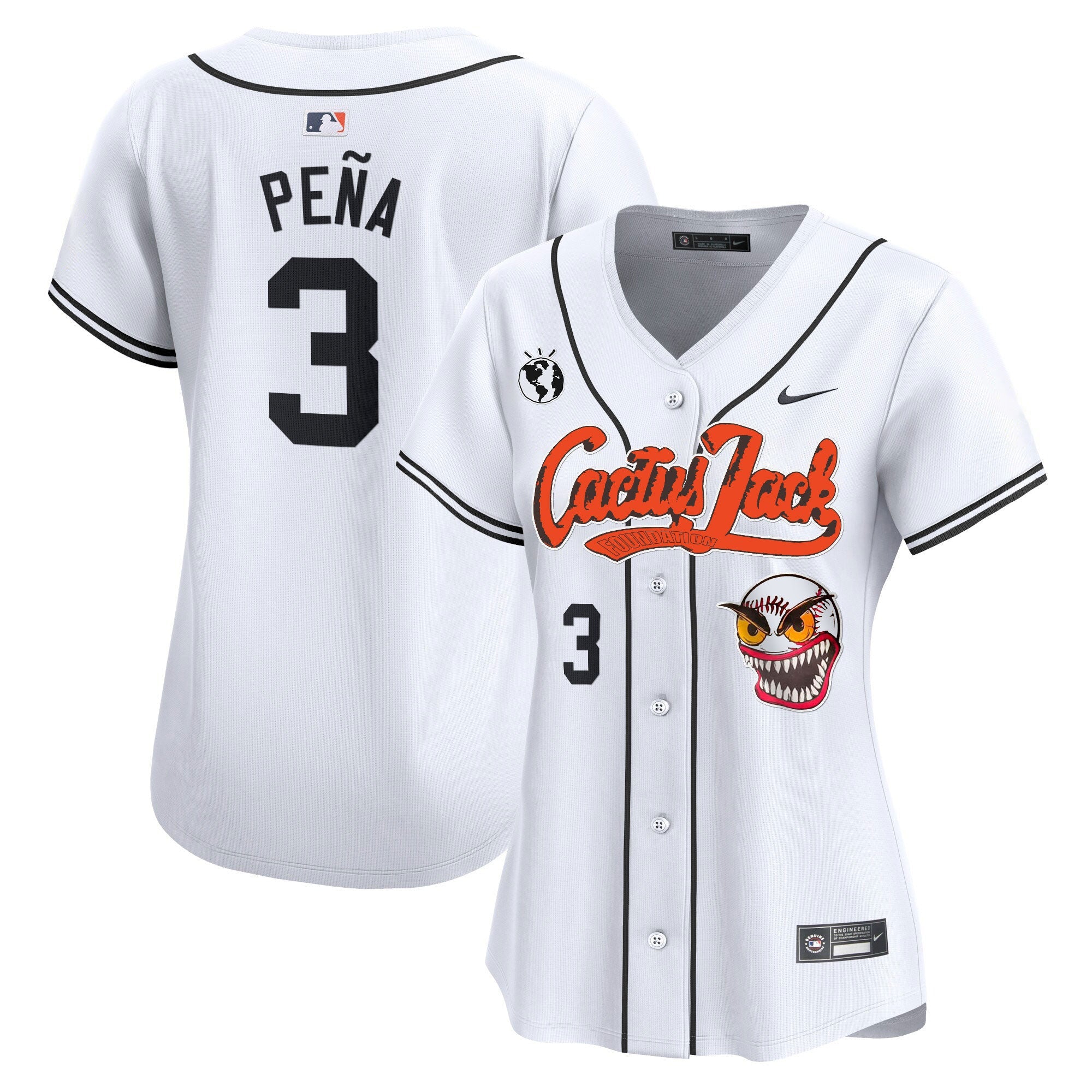 Women’s Houston Cactus Jack Vapor Premier Limited Jersey – Stitched