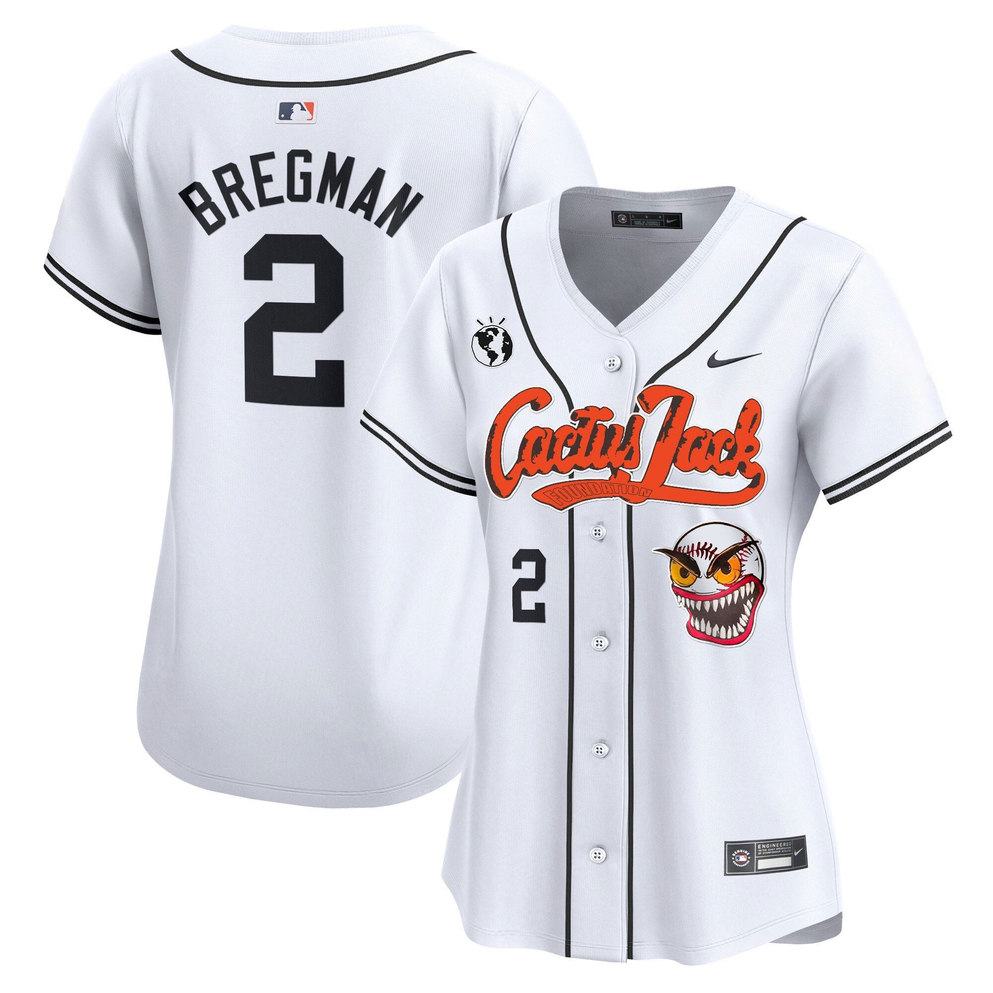 Women’s Houston Cactus Jack Vapor Premier Limited Jersey – Stitched
