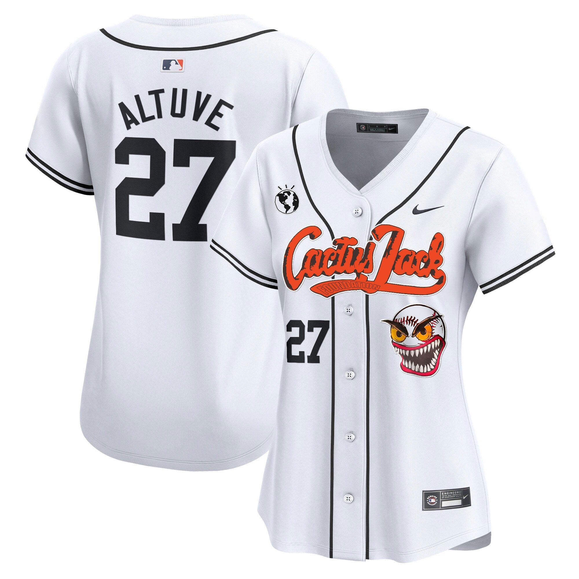 Women’s Houston Cactus Jack Vapor Premier Limited Jersey – Stitched
