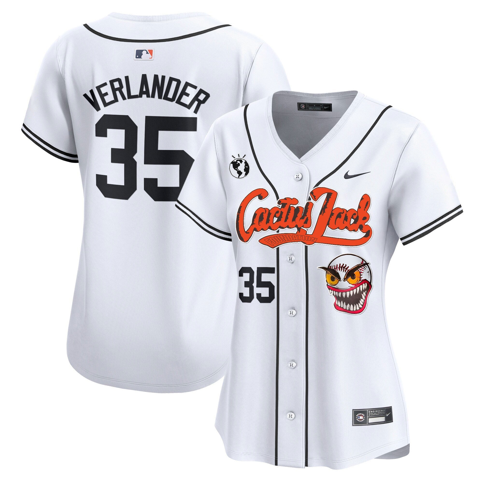 Women’s Houston Cactus Jack Vapor Premier Limited Jersey – Stitched