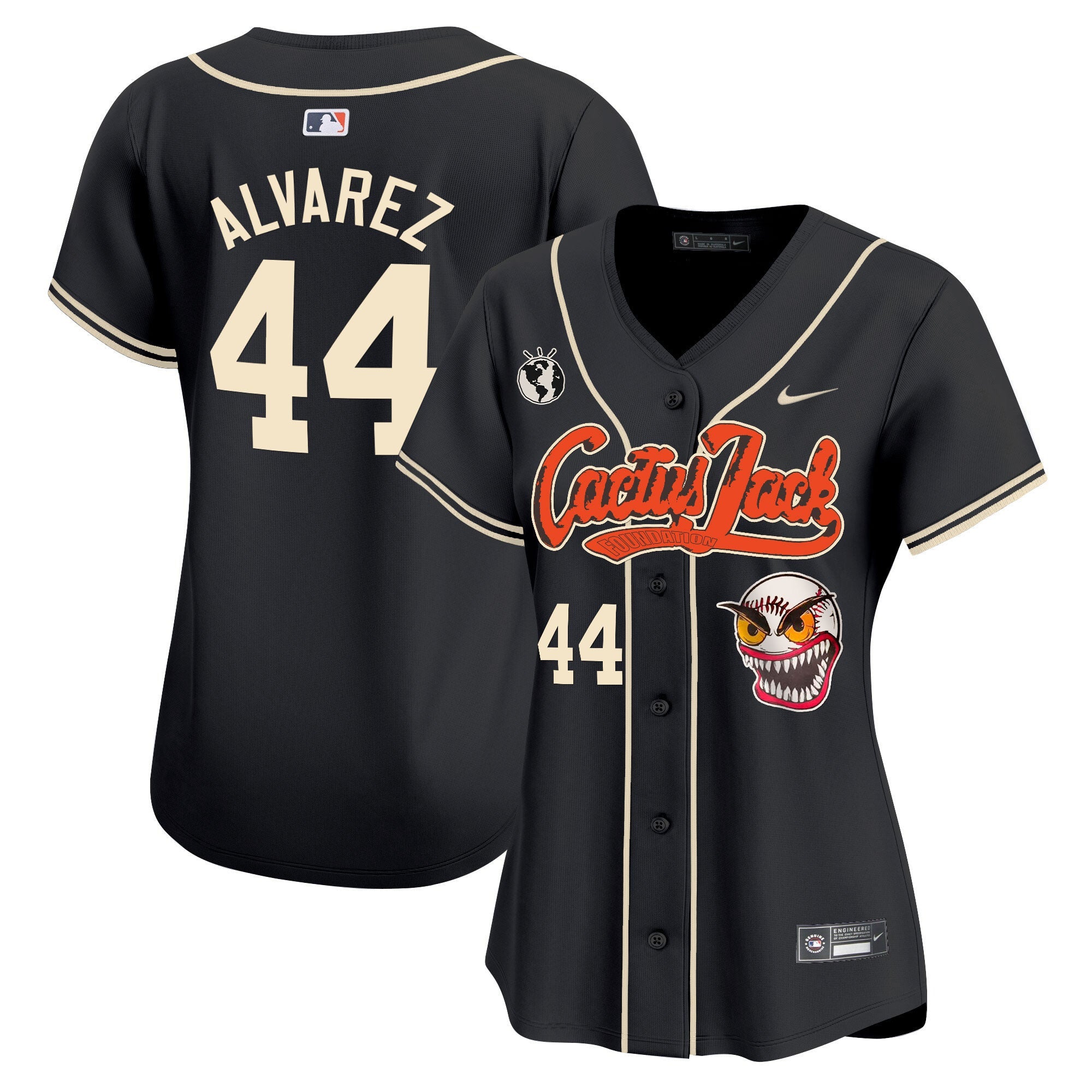 Women’s Houston Cactus Jack Vapor Premier Limited Jersey – Stitched