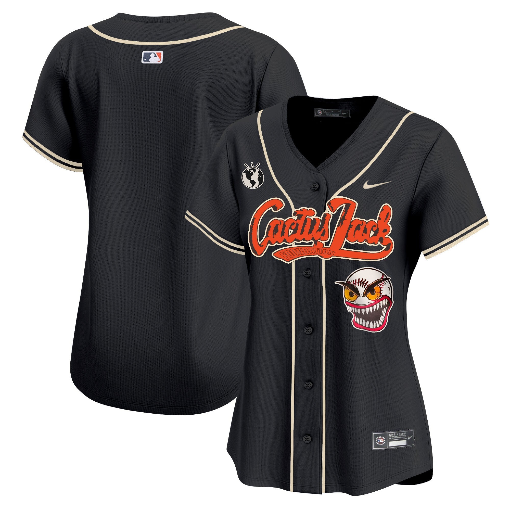Women’s Houston Cactus Jack Vapor Premier Limited Jersey – Stitched