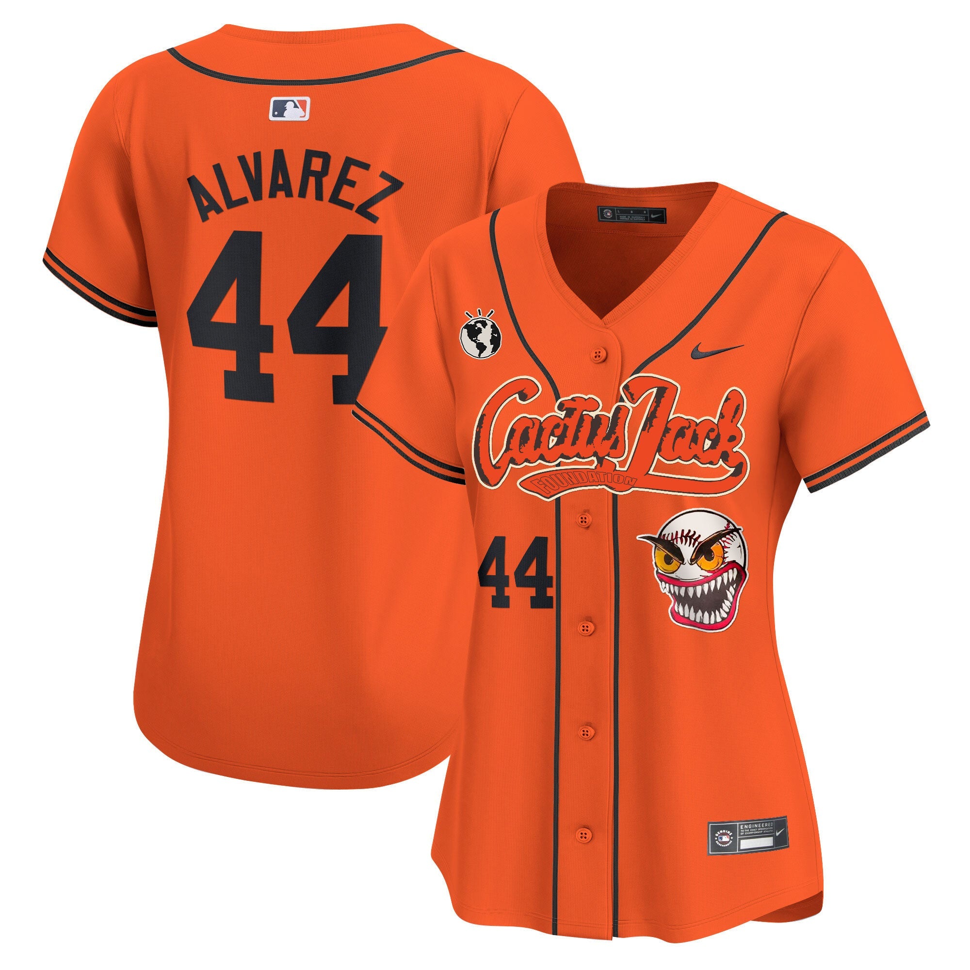 Women’s Houston Cactus Jack Vapor Premier Limited Jersey – Stitched
