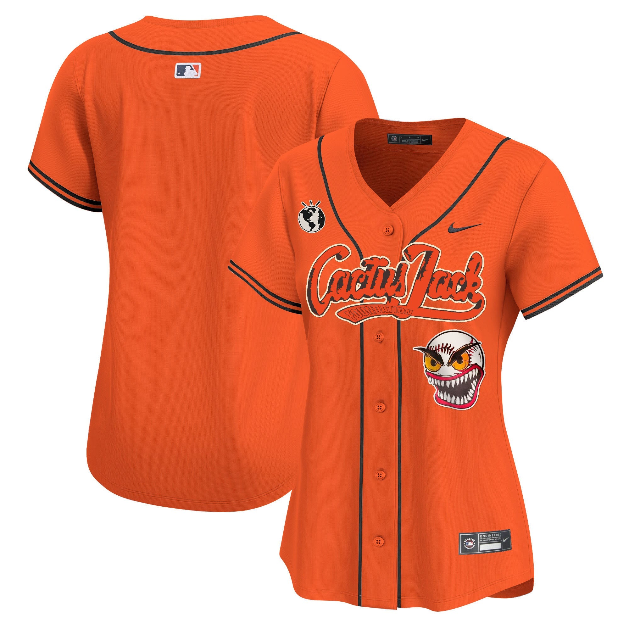 Women’s Houston Cactus Jack Vapor Premier Limited Jersey – Stitched